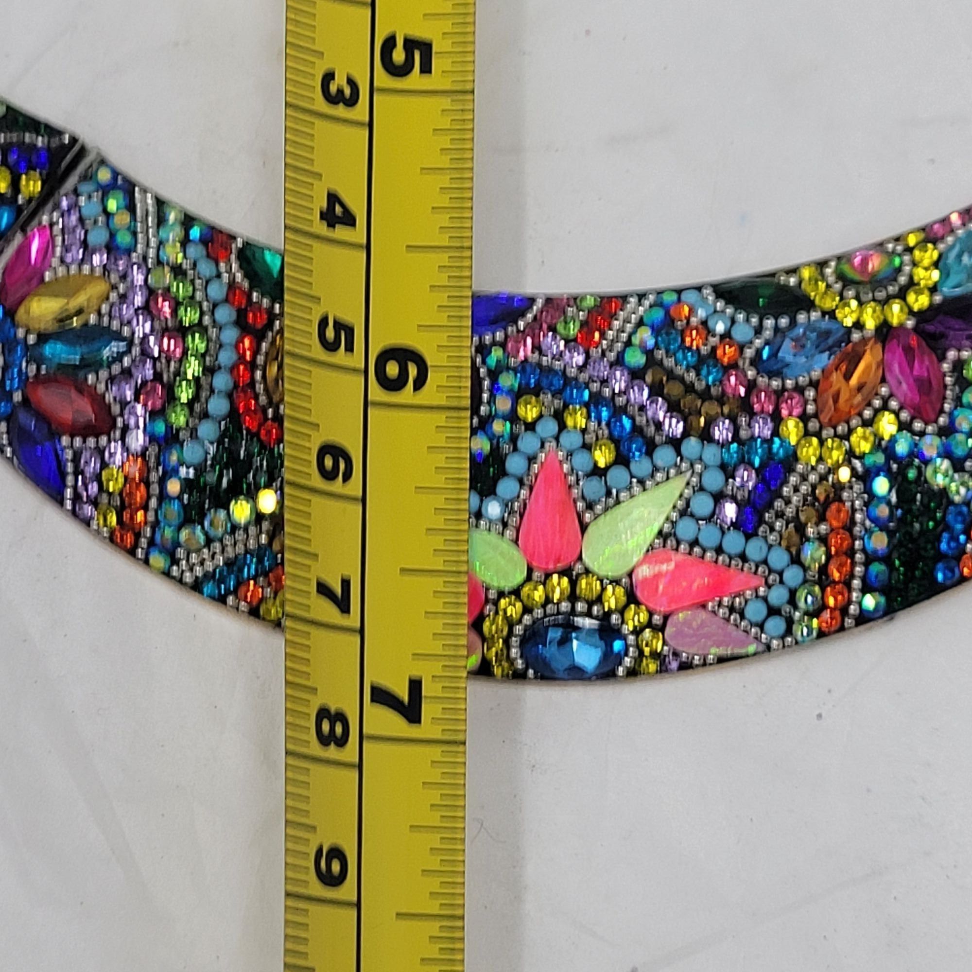 Handmade Artisan 925 Sterling Silver Multicolor Micro Mosaic Choker N Size ONE SIZE - 4 Thumbnail