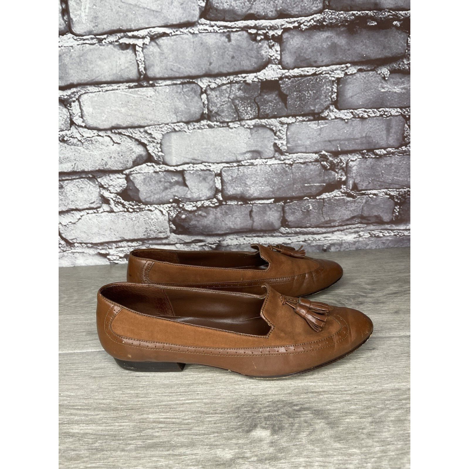 Other Cappagallo Brown Leather Wingtip Tassel Loafer Shoes Women S Size US 6 / IT 36 - 5 Thumbnail