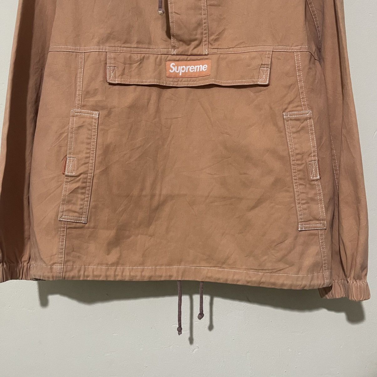 Supreme Supreme Anorak Contrast Stitch Twill Pullover ‘Peach’ Jacket Size US M / EU 48-50 / 2 - 3 Thumbnail