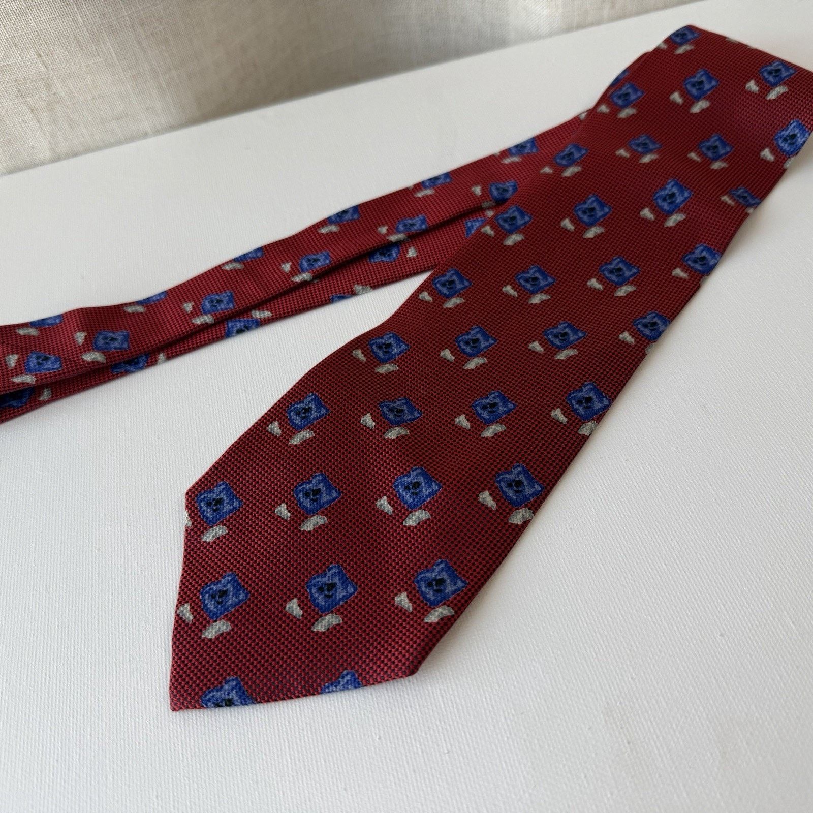 Vintage Biella Silk Tie Made in Italy for Britches of Georgetown VTG Size ONE SIZE - 4 Thumbnail