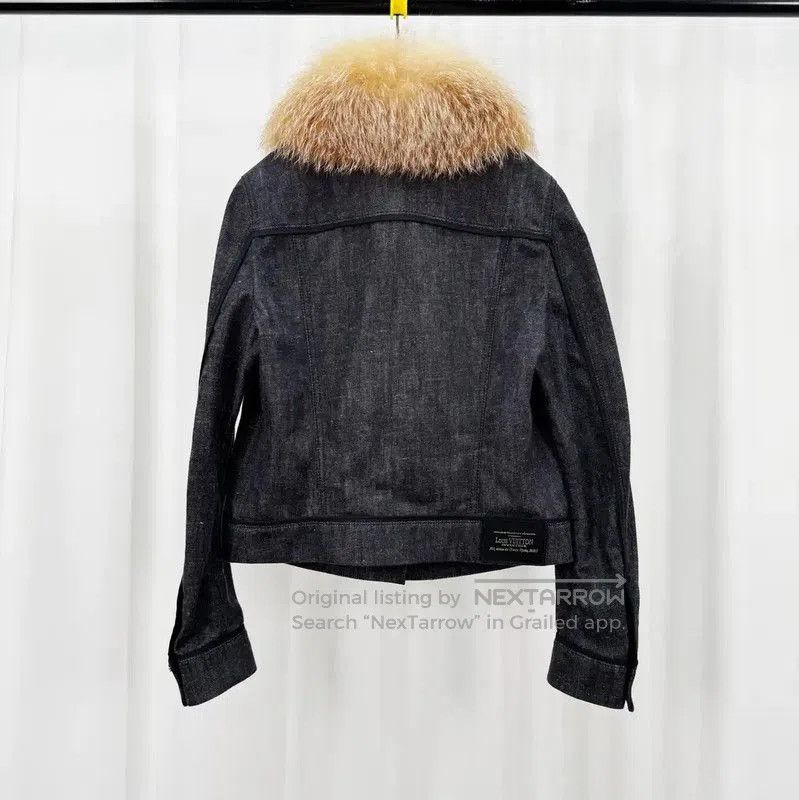 Other Louis Vuitton Black Denim Jacket with Detachable Fur Collar Size L / US 10 / IT 46 - 2 Thumbnail