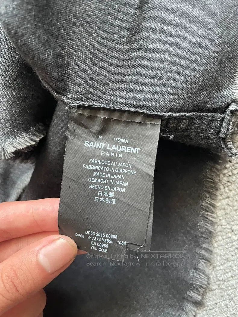 Saint Laurent Paris Saint Laurent Paris Cat Eye Destroyed Shirt Size US M / EU 48-50 / 2 - 9 Thumbnail