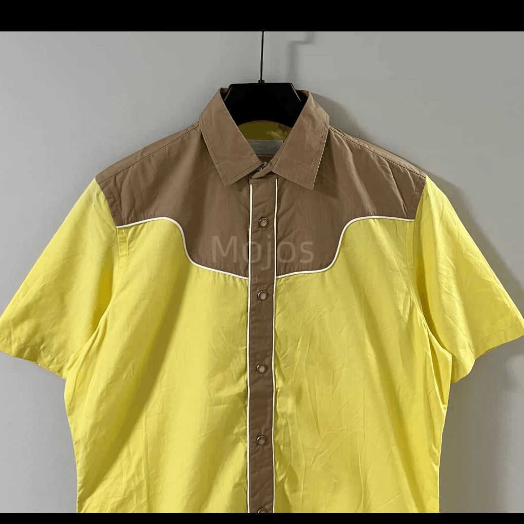 Prada Sz 38 Prada Western Style Color Joint Shirt-2508 Size US M / EU 48-50 / 2 - 3 Thumbnail