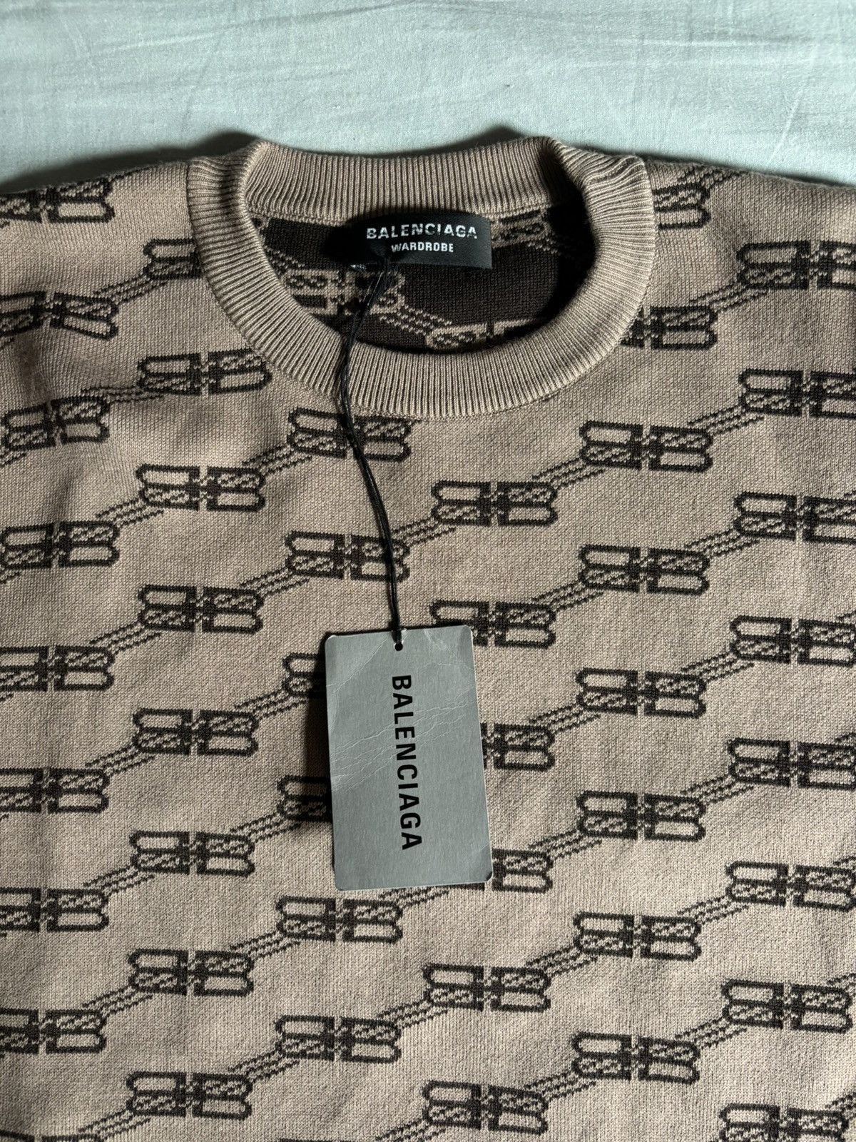 Balenciaga Balenciaga BB Monogram Knit Crewneck Size US M / EU 48-50 / 2 - 4 Thumbnail