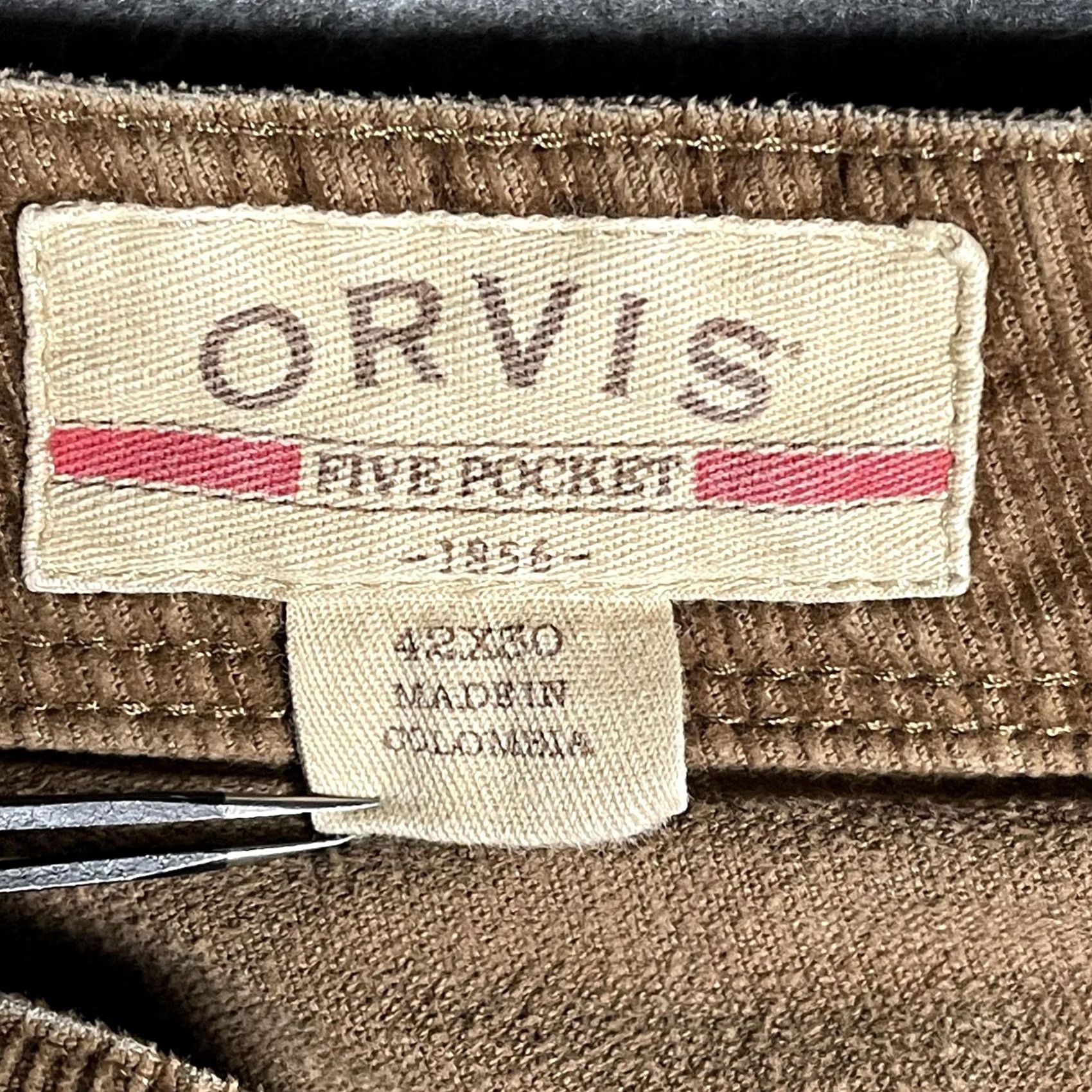 Orvis Orvis Pants Mens 42x30 Brown Corduroy Five Pocket Stretch Casual Workwear Size US 42 / EU 58 - 4 Thumbnail