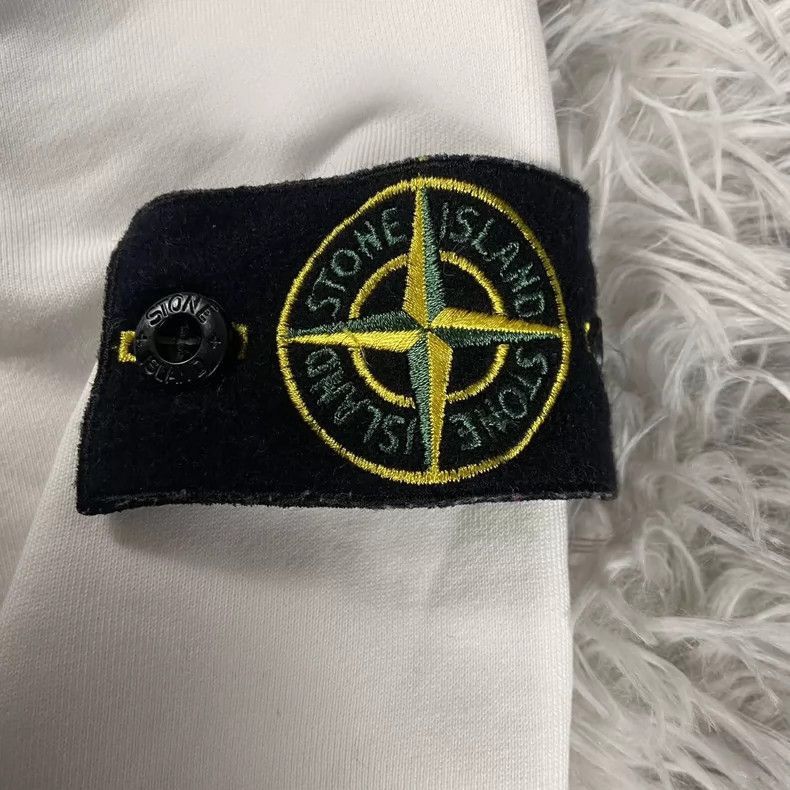 Stone Island Stone Island White Basic Hoodie -2506 Size US L / EU 52-54 / 3 - 3 Thumbnail