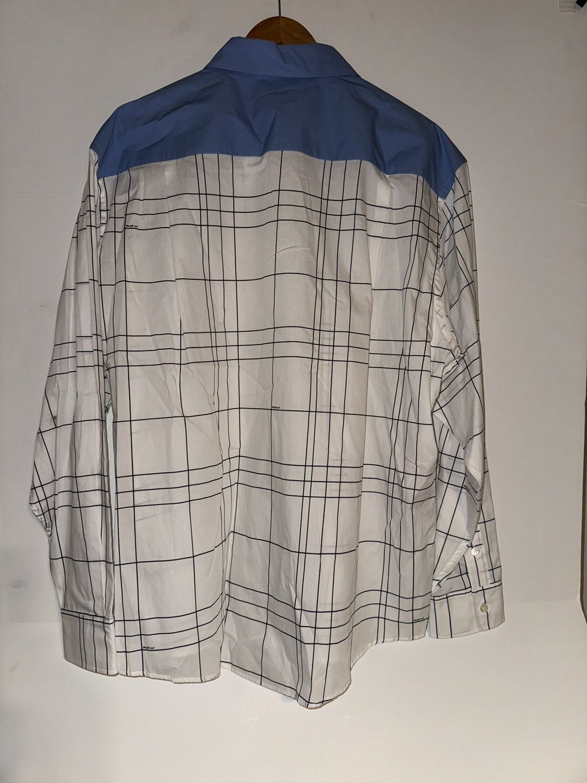 Marni Marni Thin Check Poplin Shirt Blue/white Long Sleeve 50 Size US M / EU 48-50 / 2 - 8 Thumbnail