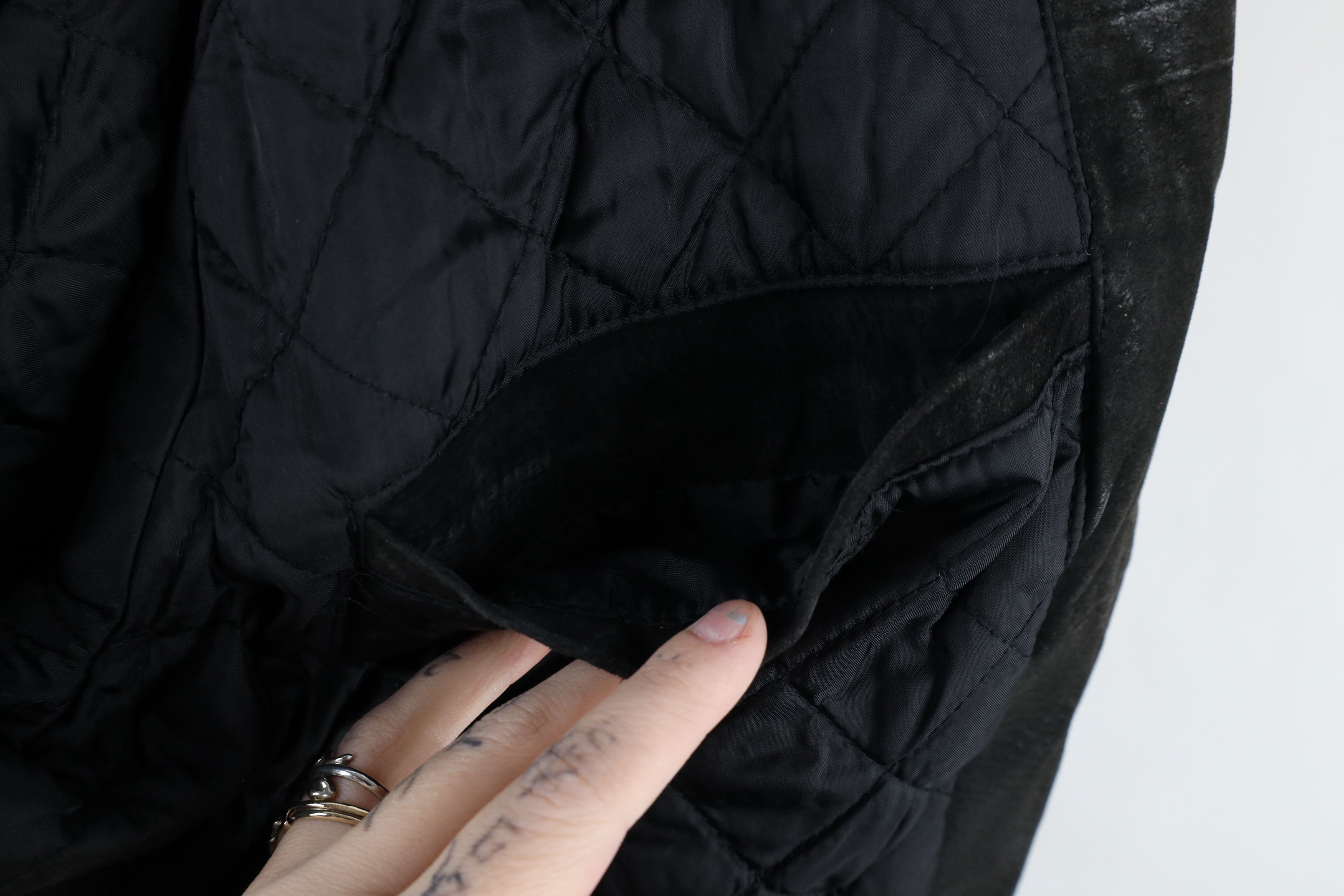 Vintage Vintage 90s Streetwear Suede Leather Buckle Back Jacket Size US M / EU 48-50 / 2 - 11 Thumbnail
