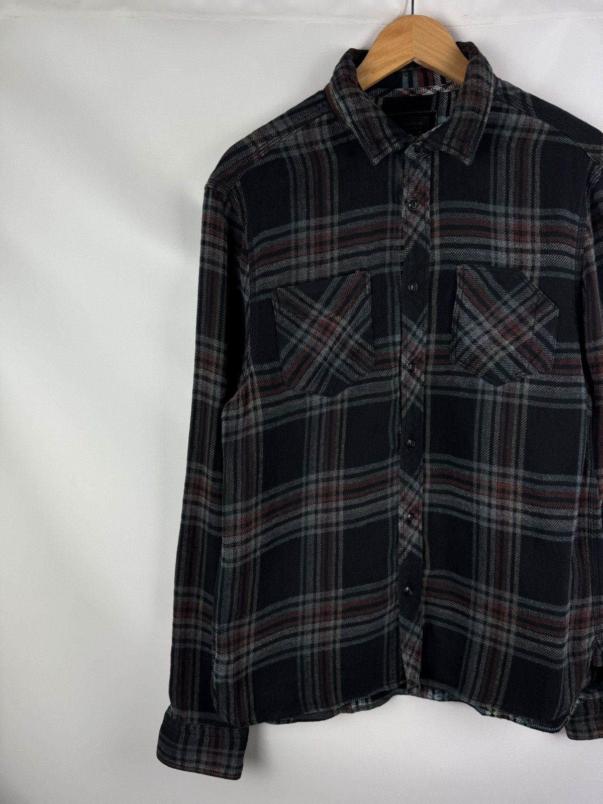 Allsaints Allsaints Finchley LS Men’s Plaid Flannel Button Up Shirt Size US L / EU 52-54 / 3 - 2 Thumbnail