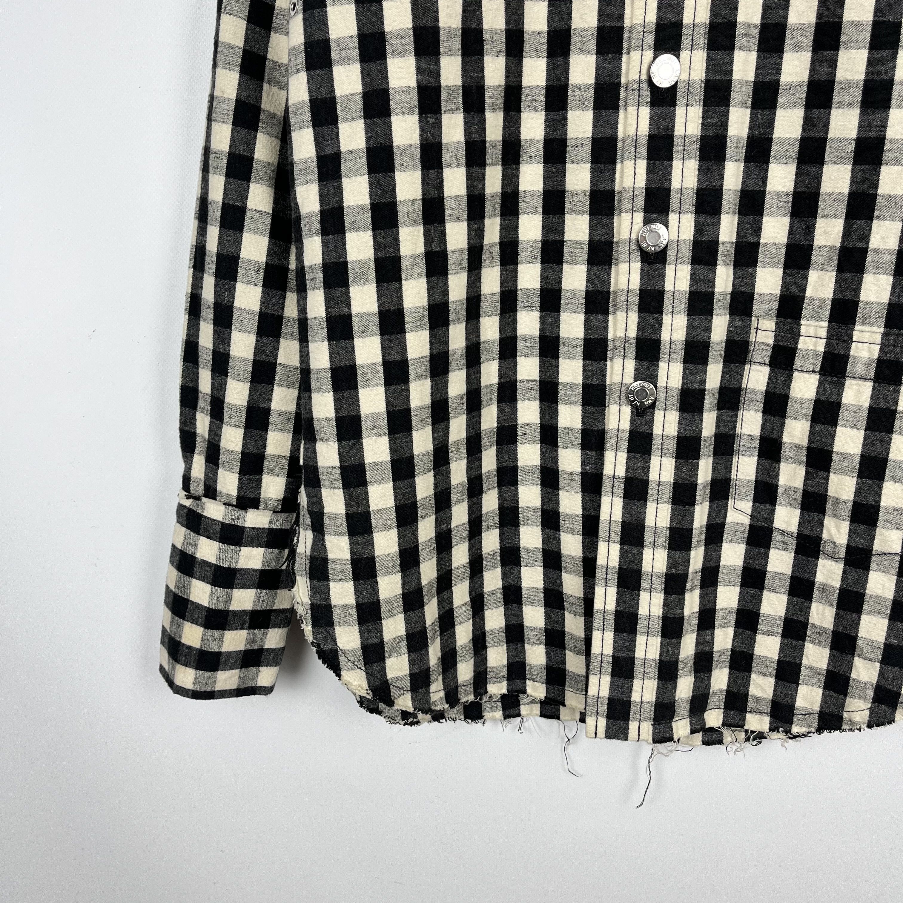 Helmut Lang Helmut Lang Oversized Gingham Flannel Overshirt Jacket Size XS / US 0-2 / IT 36-38 - 4 Thumbnail