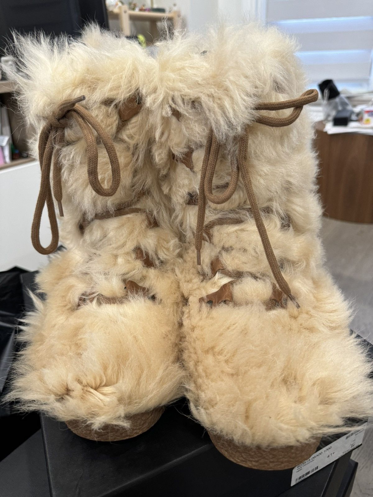 Saint Laurent Paris Saint Laurent NEW Furry Lamb Fur Boots Size 46 Size US 9 / EU 42 - 2 Thumbnail