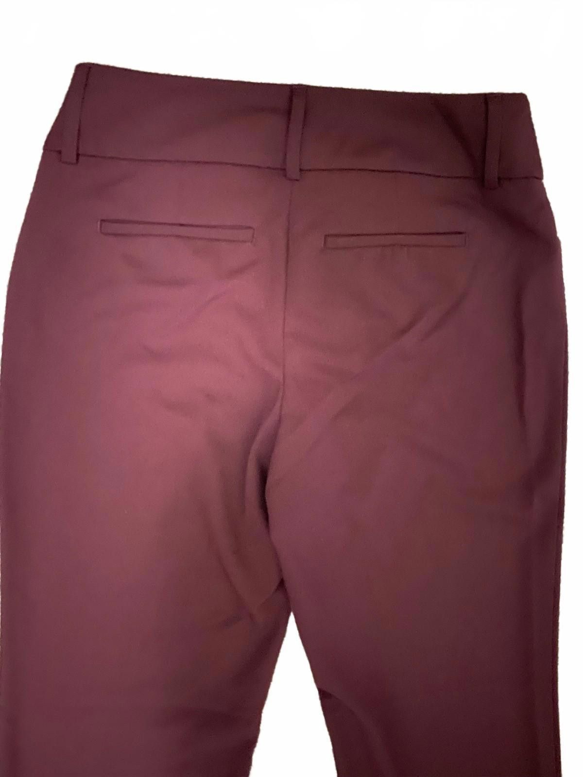 Alfani ALFANI Wide Leg Dress Pant in Burgundy (SIZE 2S) Size 26" / US 2 / IT 38 - 4 Thumbnail