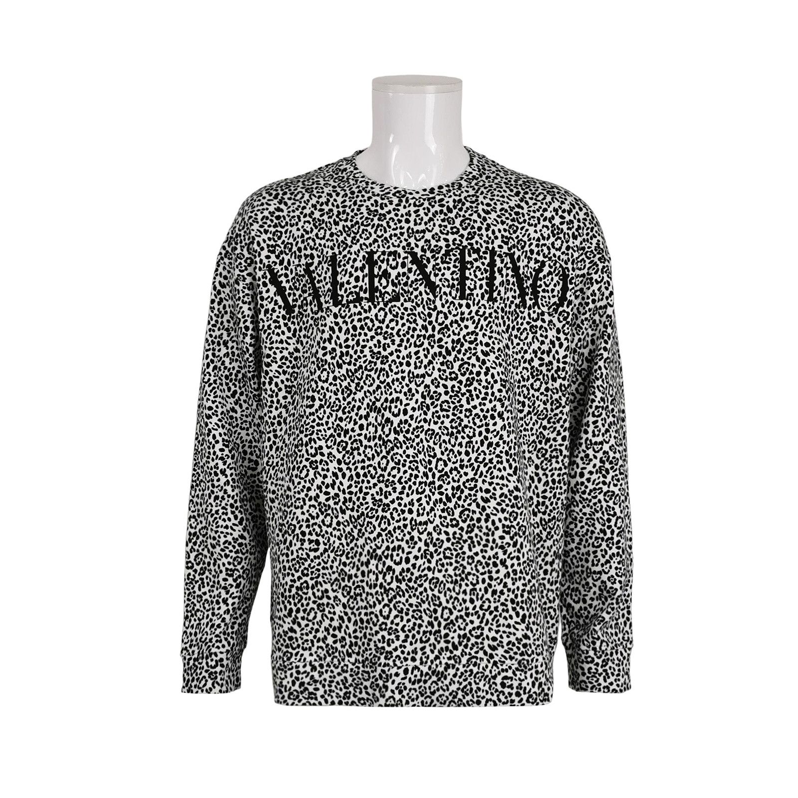 Valentino Valentino Leopard Print Logo Sweatshirt L Size US L / EU 52-54 / 3 - 1 Thumbnail