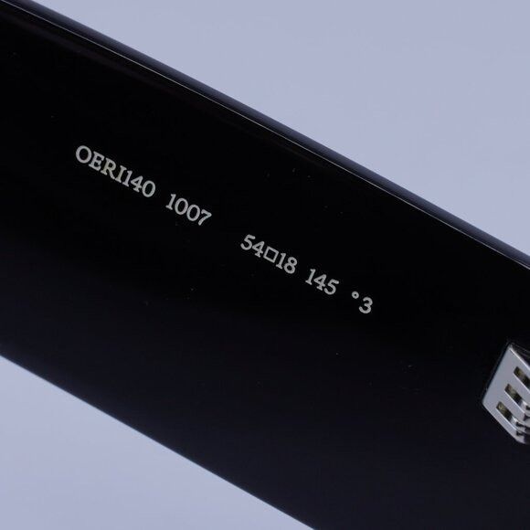 Off-White Off-White OERI140 TROY 1007 Sunglasses Black Rectangle Frame Size ONE SIZE - 7 Thumbnail