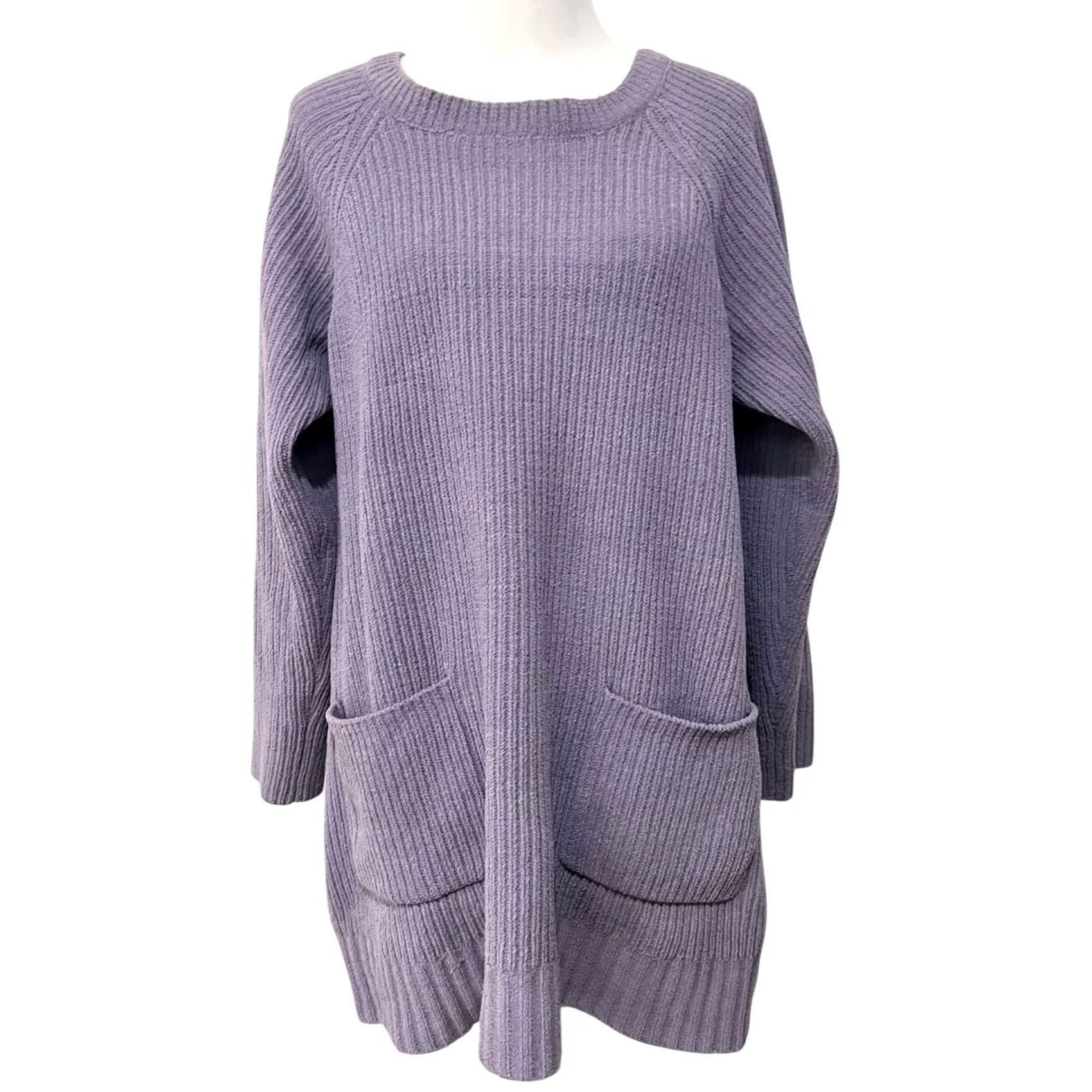 Soft Surroundings Soft Surroundings Cozy Chenille Tunic Sweater Pullover Lavender Women’s M Robe? Size M / US 6-8 / IT 42-44 - 2 Thumbnail
