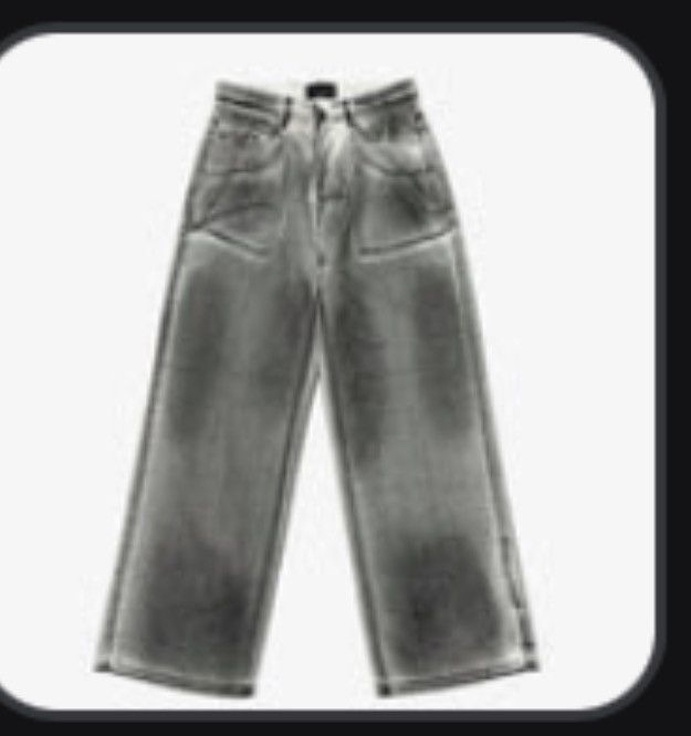 Other Denim wide leg pants white washed Size US 30 / EU 46 - 2 Thumbnail