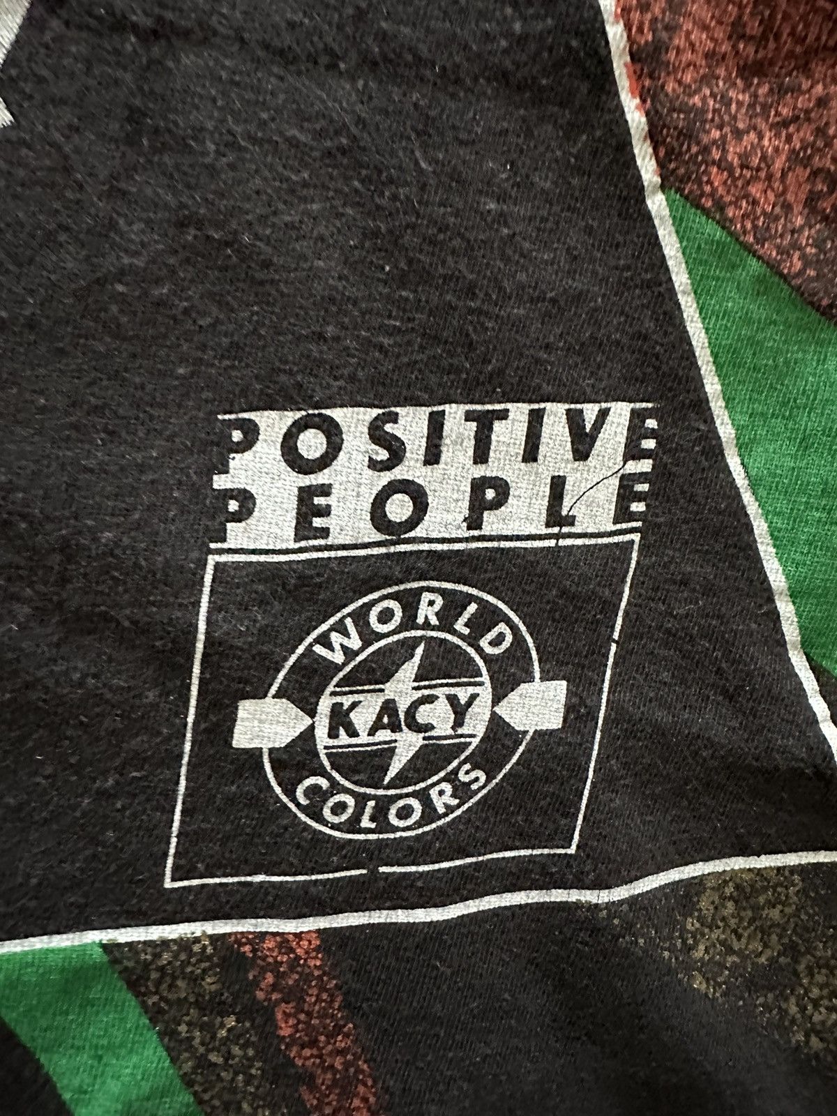 Rap Tees × Vintage Vintage 90s Kacy World Colours - Positive People Size US XL / EU 56 / 4 - 5 Thumbnail