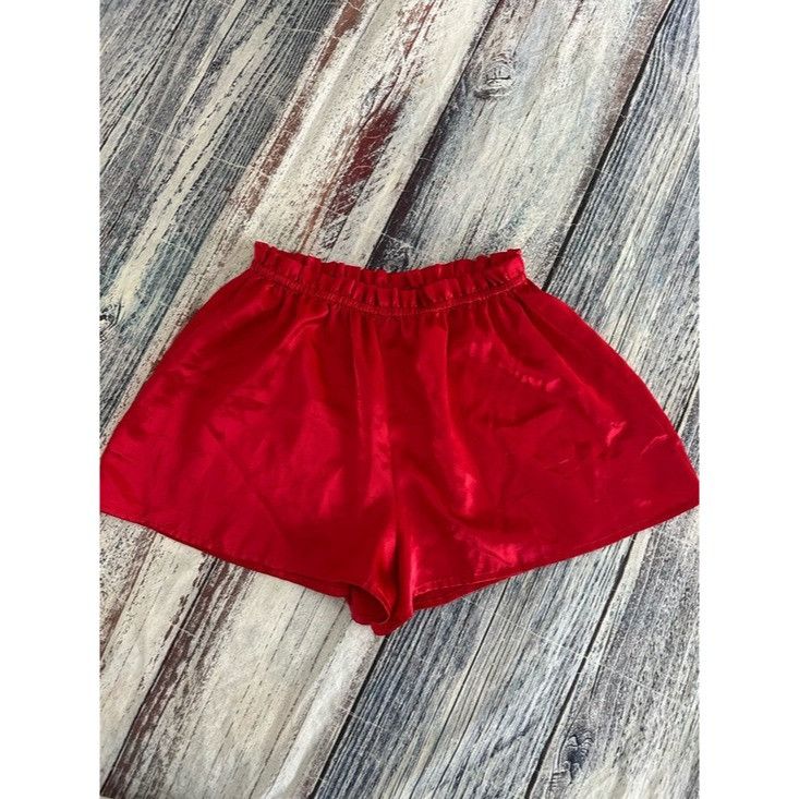 Victoria's Secret Vintage Victoria’s Secret Gold Label Red Satin Women's Pajam Size 27" / US 4 / IT 40 - 2 Thumbnail