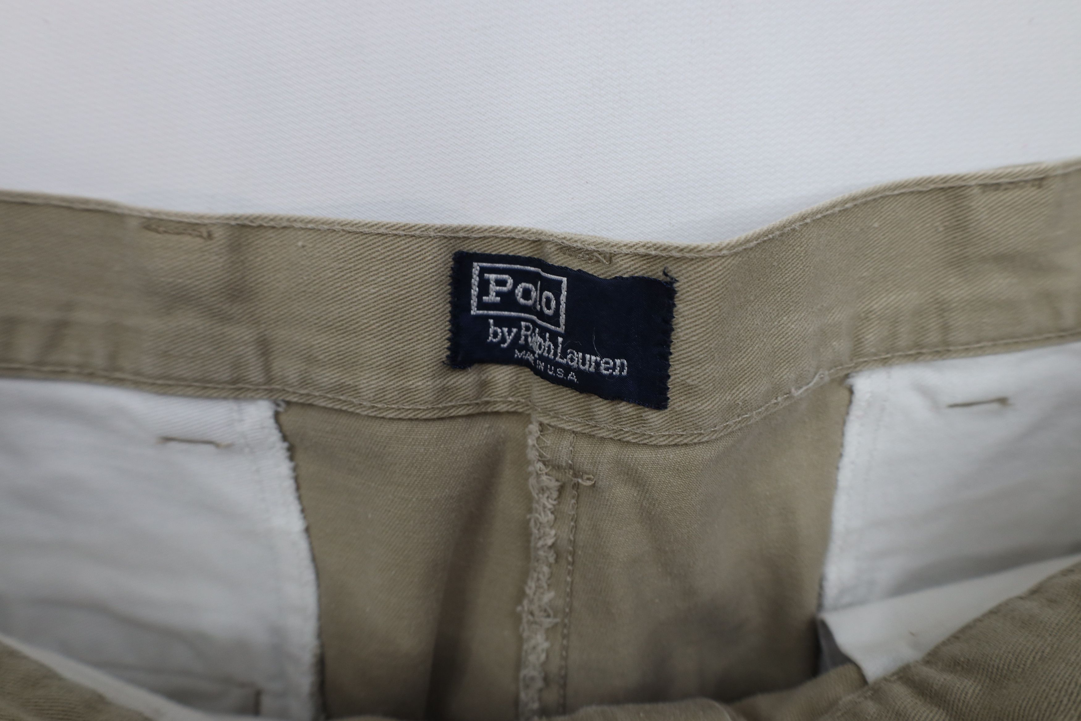 Ralph Lauren × Vintage Vintage 90s Ralph Lauren Above Knee Cotton Chino Shorts USA Size US 32 / EU 48 - 7 Thumbnail