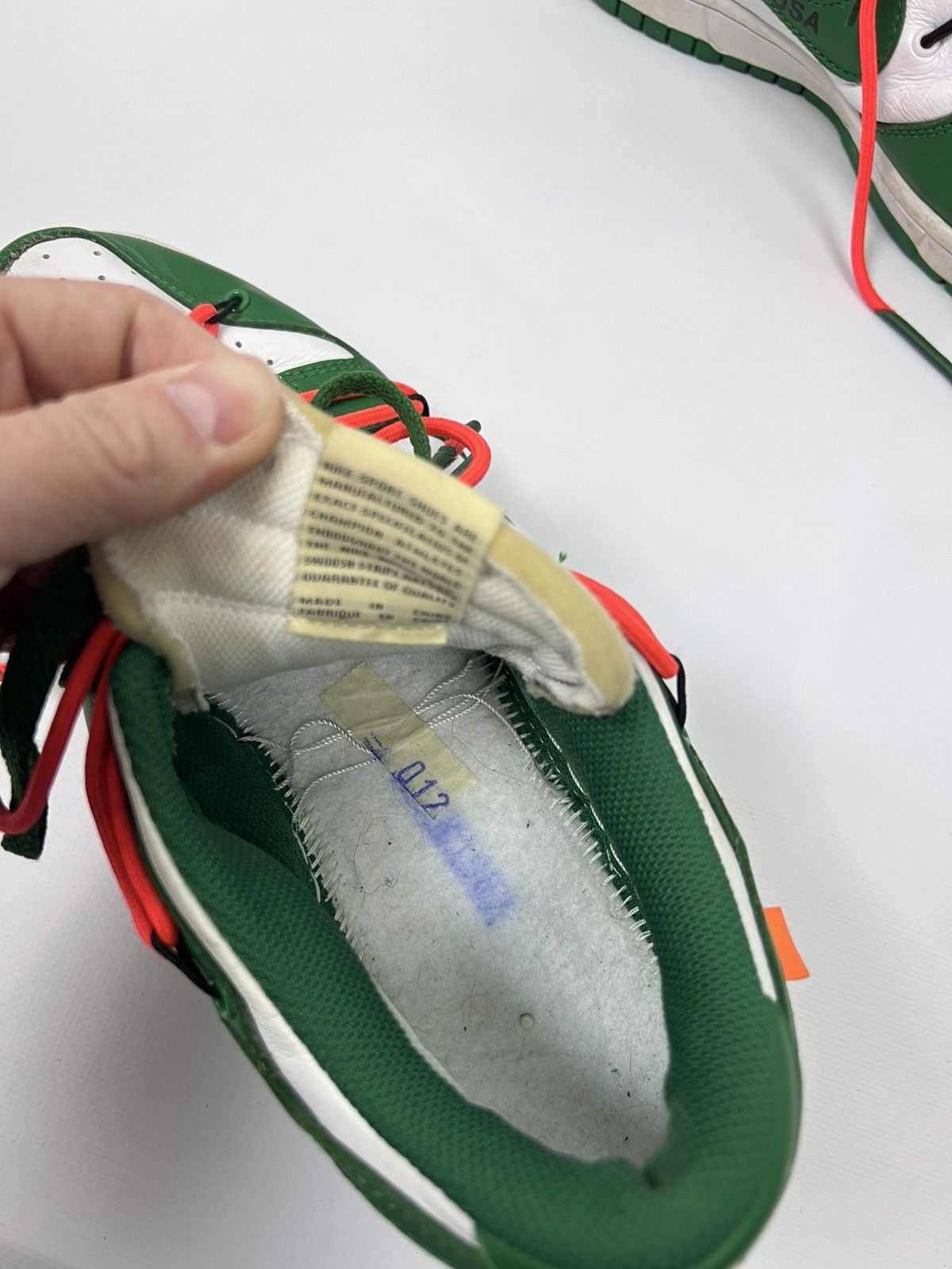Nike × Off-White Nike Dunk Low Off White Pine Green size 11 Size US 11 / EU 44 - 10 Thumbnail