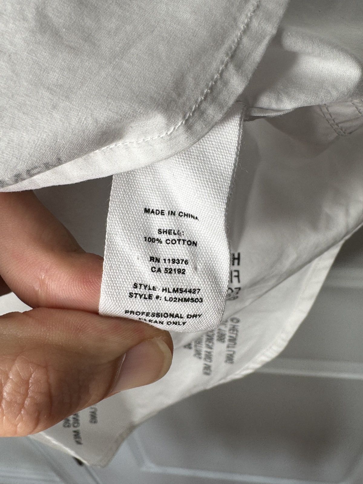 Helmut Lang Interior-Printed Logo Button Up Size US XS / EU 42 / 0 - 4 Thumbnail
