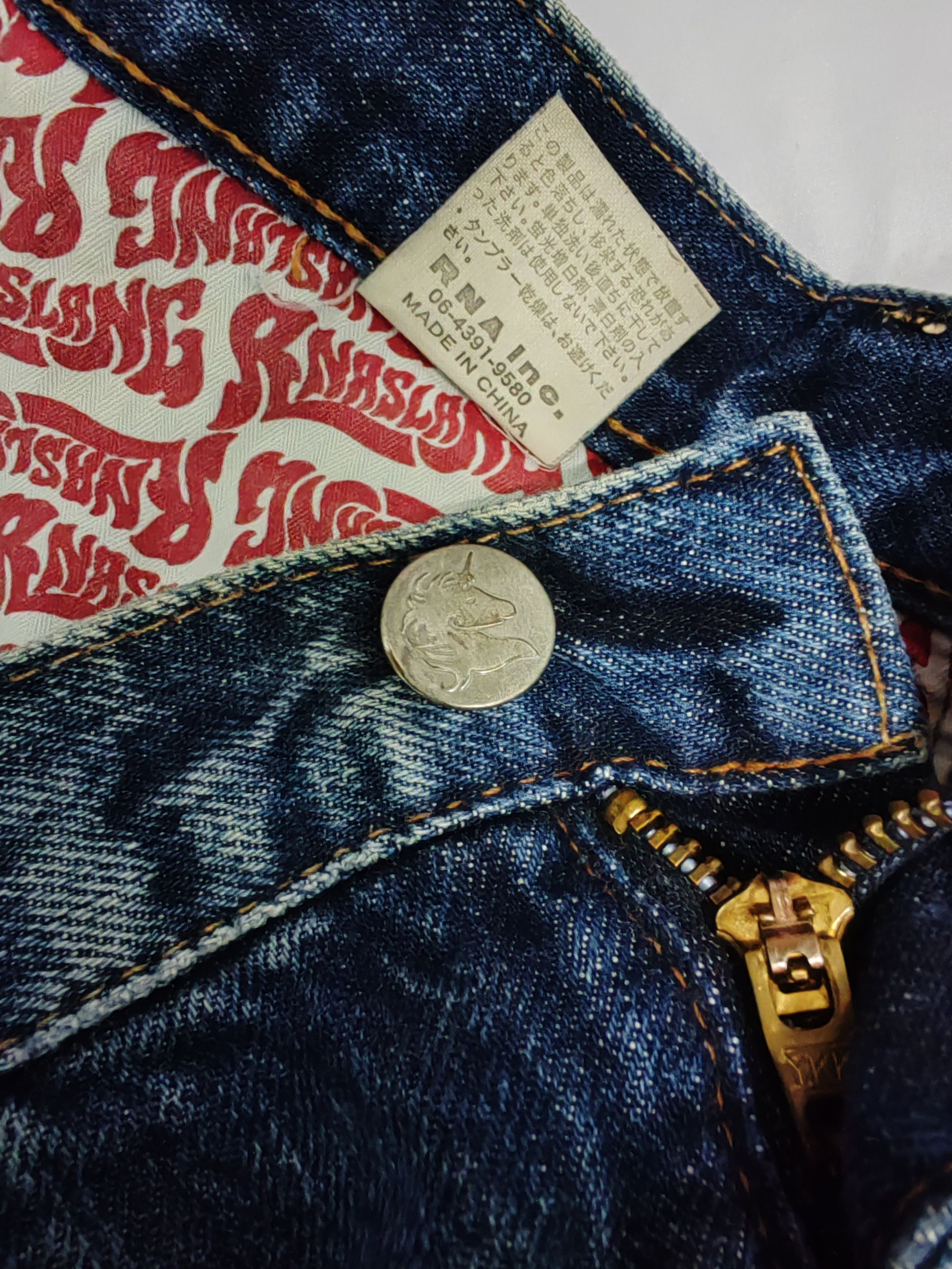 If Six Was Nine RNA Inc Distressed Denim Jean Seditionaries Patchwork Rare Size US 28 / EU 44 - 7 Thumbnail