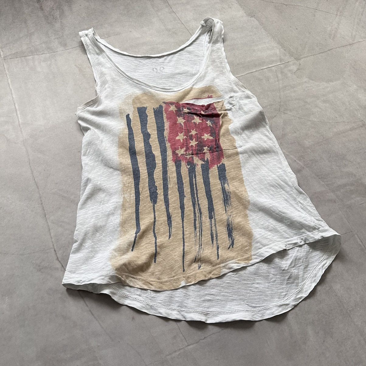 John Galliano Y2K USA Flag Hysteric Glamour Vibe Tank Top Ed Hardy Style Size S / US 4 / IT 40 - 4 Thumbnail