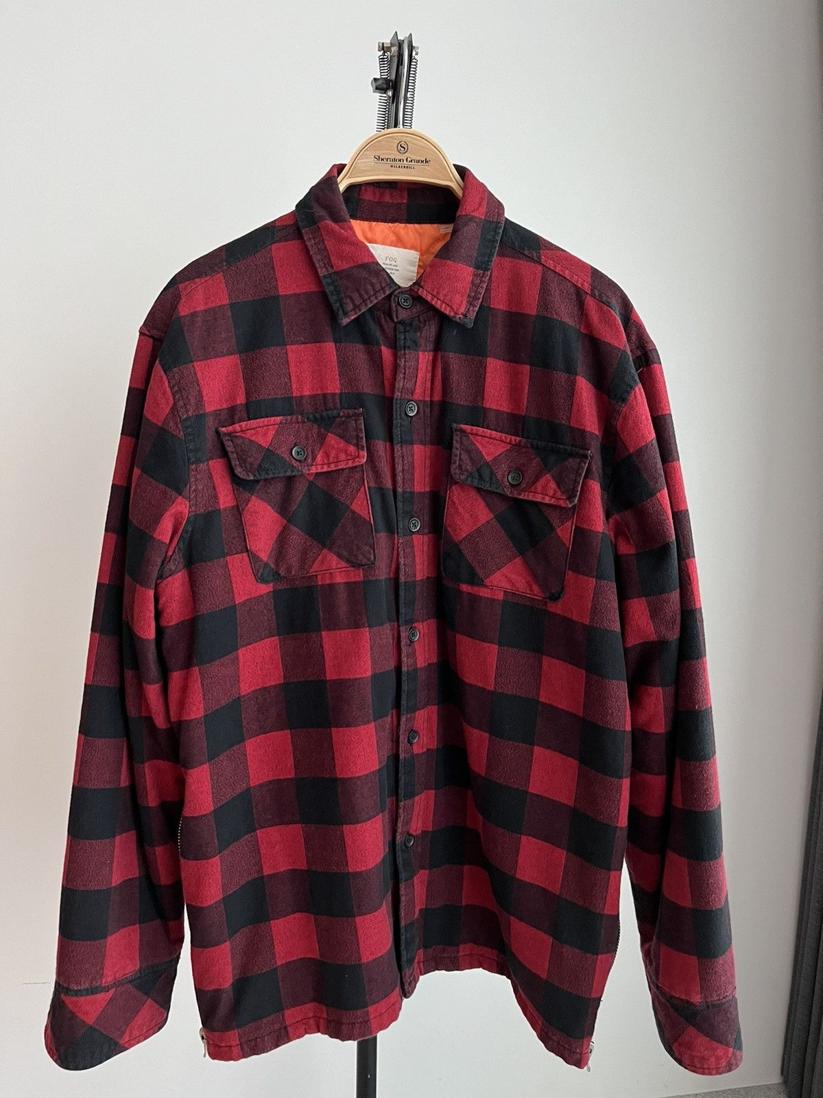Pacsun Fear of God x Pacsun [Collection 2] Quilted Flannel Jacket Grailed