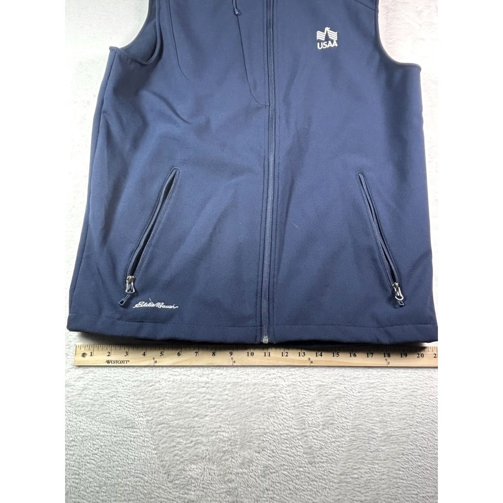Eddie Bauer Eddie Bauer Vest Mens Large Blue Full Zip Fleece Pockets Outdoor Size US L / EU 52-54 / 3 - 4 Thumbnail