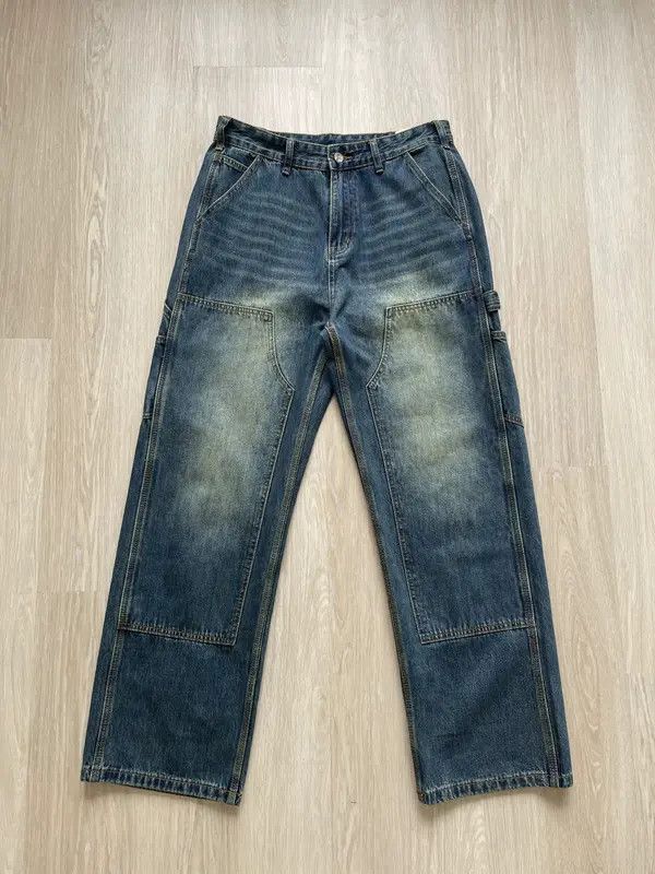 VIBE double knee faded carpenter hiphop jeans Size US 30 / EU 46 - 4 Thumbnail