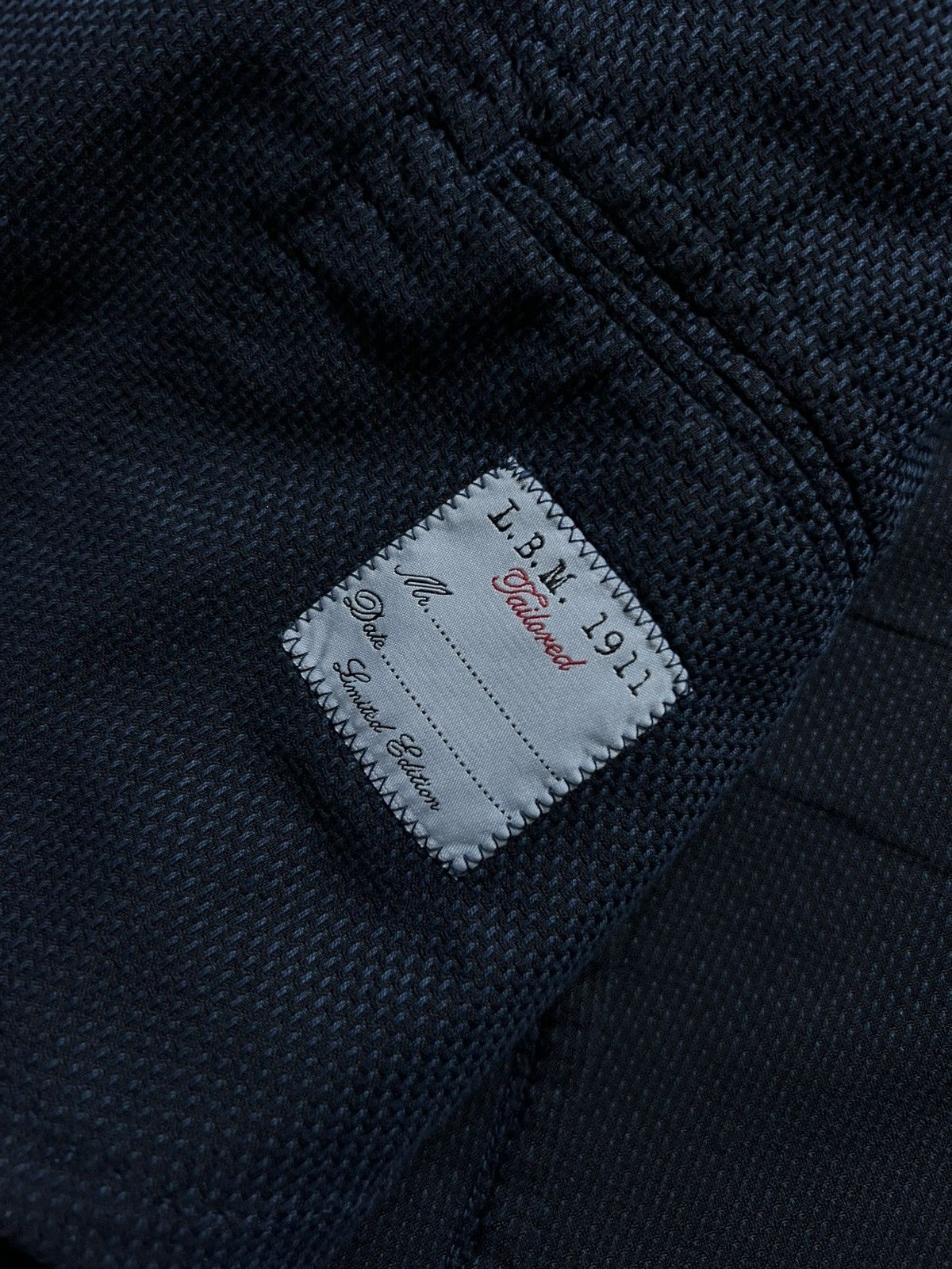 L.B.M. 1911 L.B.M. 1911 Texture Blue Blazer 54r Large Size 54R - 13 Thumbnail