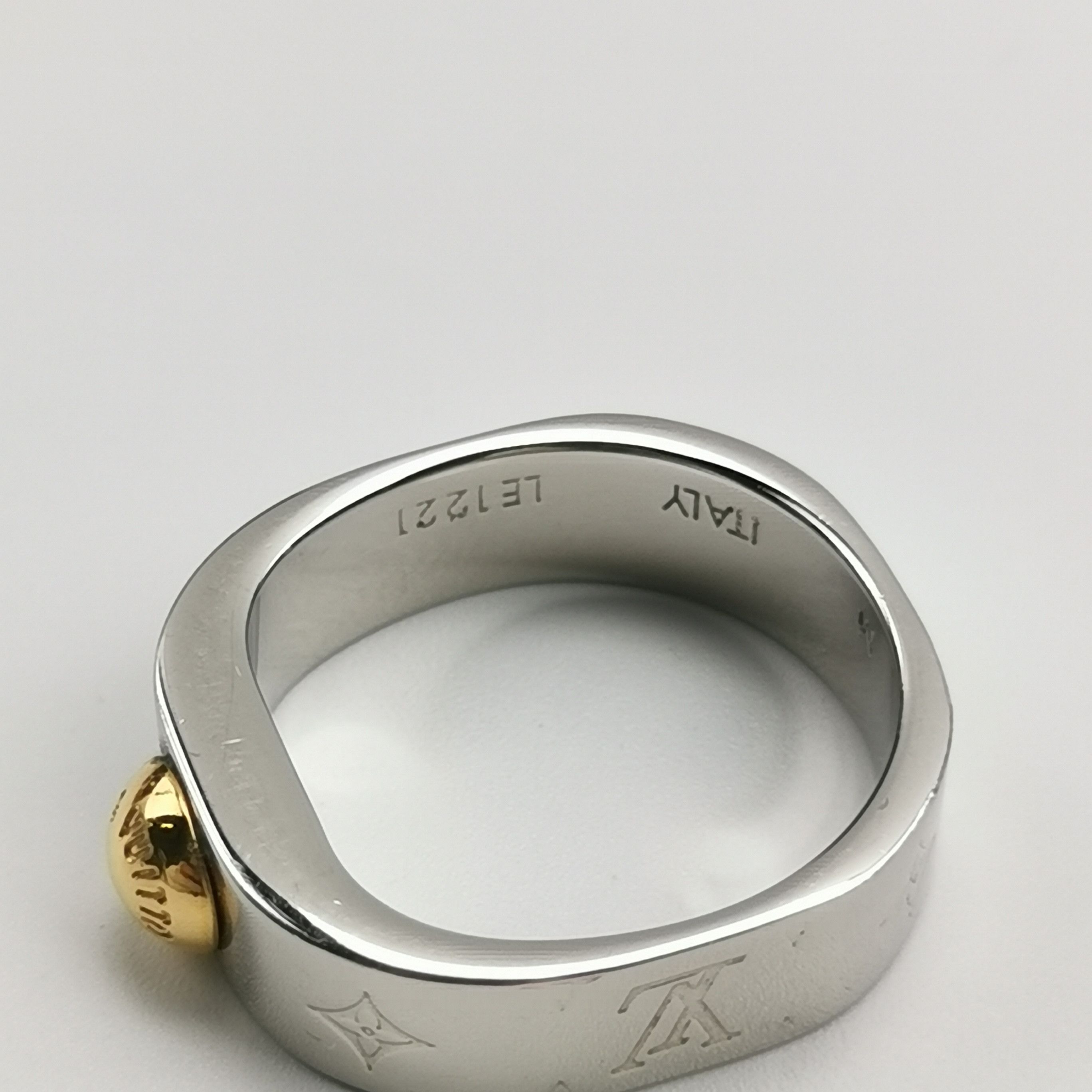 Louis Vuitton Louis Vuitton (LV) Nanogram Engraved Logo Ring Size 14 -z25 Size ONE SIZE - 8 Thumbnail