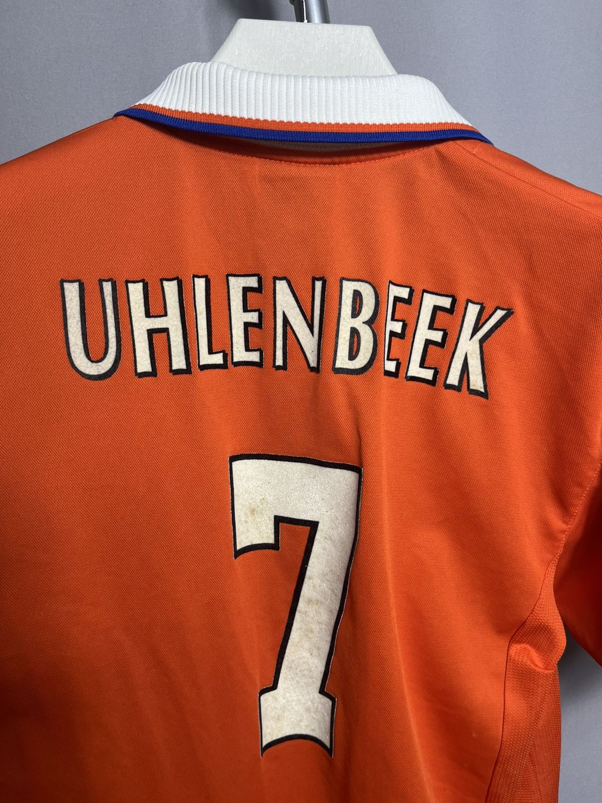 Nike HOLLAND NETHERLANDS 1996 1997 HOME FOOTBALL SHIRT Uhlenbeek Size US XL / EU 56 / 4 - 10 Thumbnail