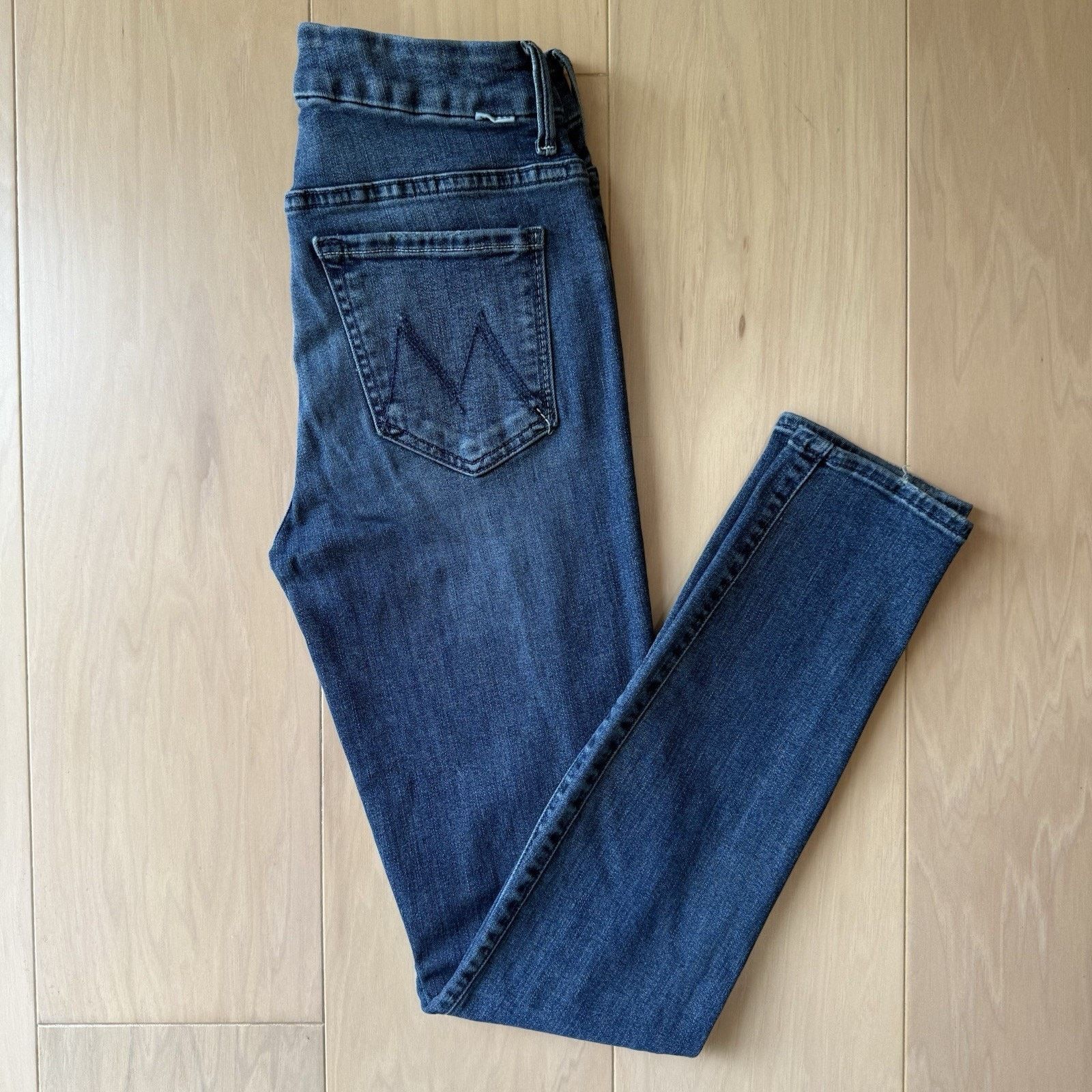 MOTHER Mother Looker Jeans Women's 25 Blue High Waisted Medium Wash Size 25" / US 0 / IT 36 - 2 Thumbnail