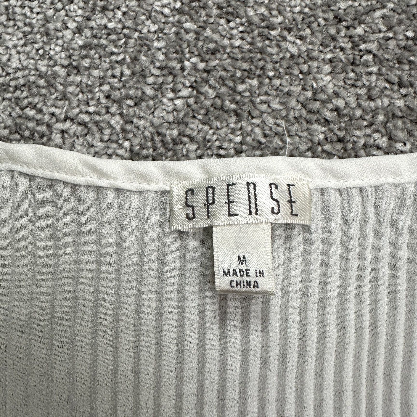 Vintage Spense White A-Line Dress Womens M Knee Length Tulip Sleeve Pleated (Lightweight) Polyester Solid Short Sleeve Size 32" / US 10 / IT 46 - 5 Thumbnail