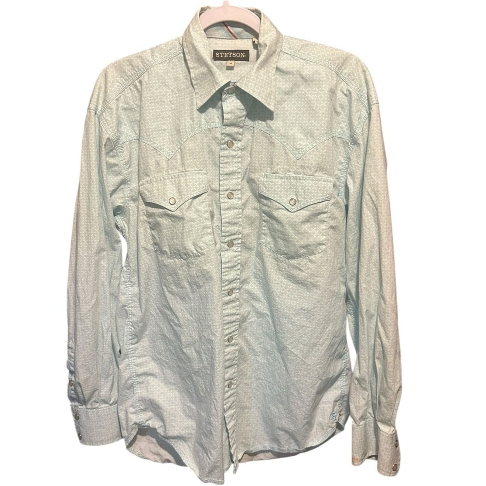 Stetson Stetson Blue Casual Button Down Shirt Size Medium western Size US M / EU 48-50 / 2 - 1 Thumbnail