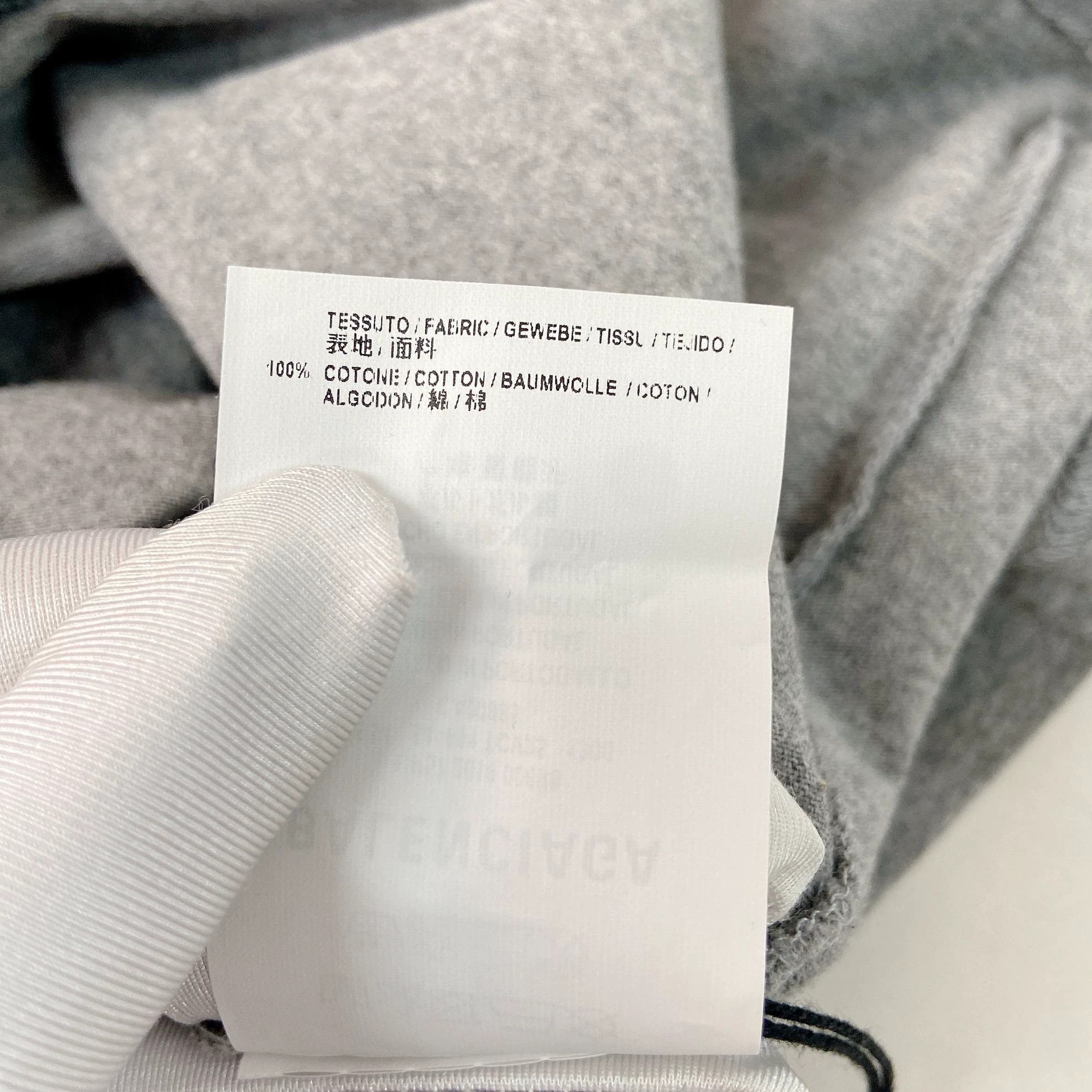Balenciaga Balenciaga Gray Logo Crew Neck Short-Sleeve Tee S Size S / US 4 / IT 40 - 8 Thumbnail
