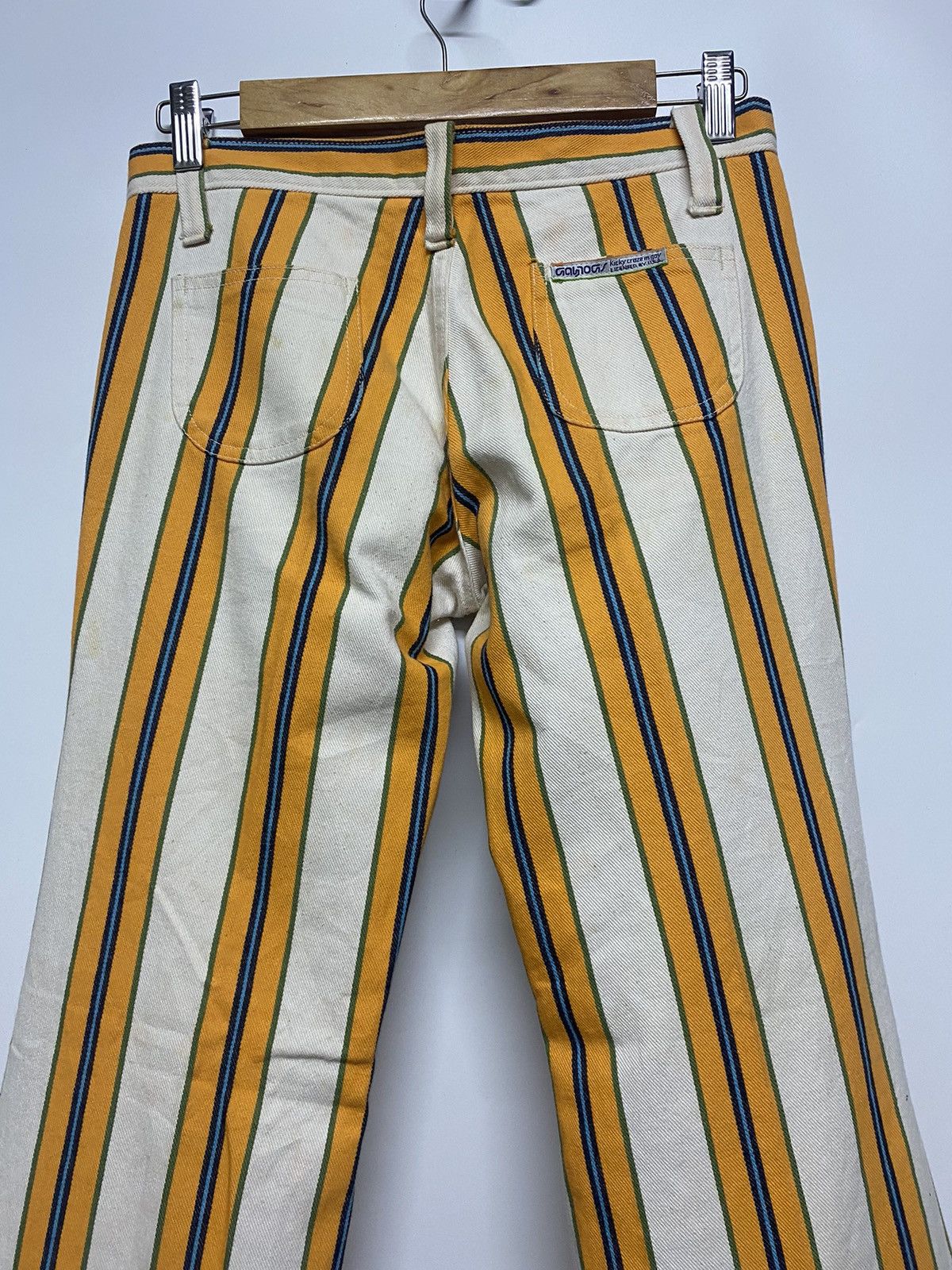 Japanese Brand × Vintage Vintage GAYTOGS Flare Leg Stripes Kicky Craze in Gay Size US 28 / EU 44 - 11 Thumbnail