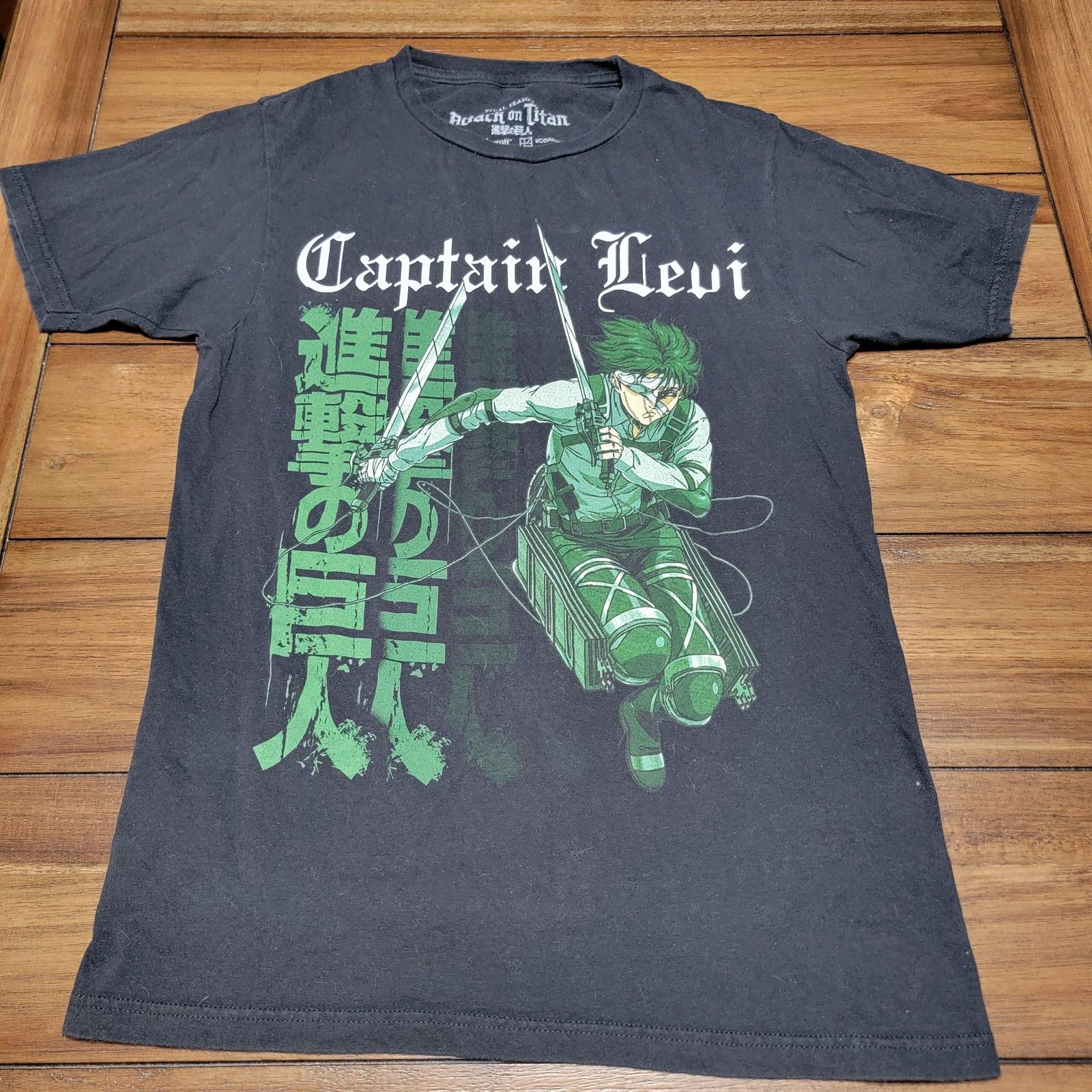 Other Attack On Titan Black Unisex Tee Captain Levi - Size Small Size US S / EU 44-46 / 1 - 1 Thumbnail