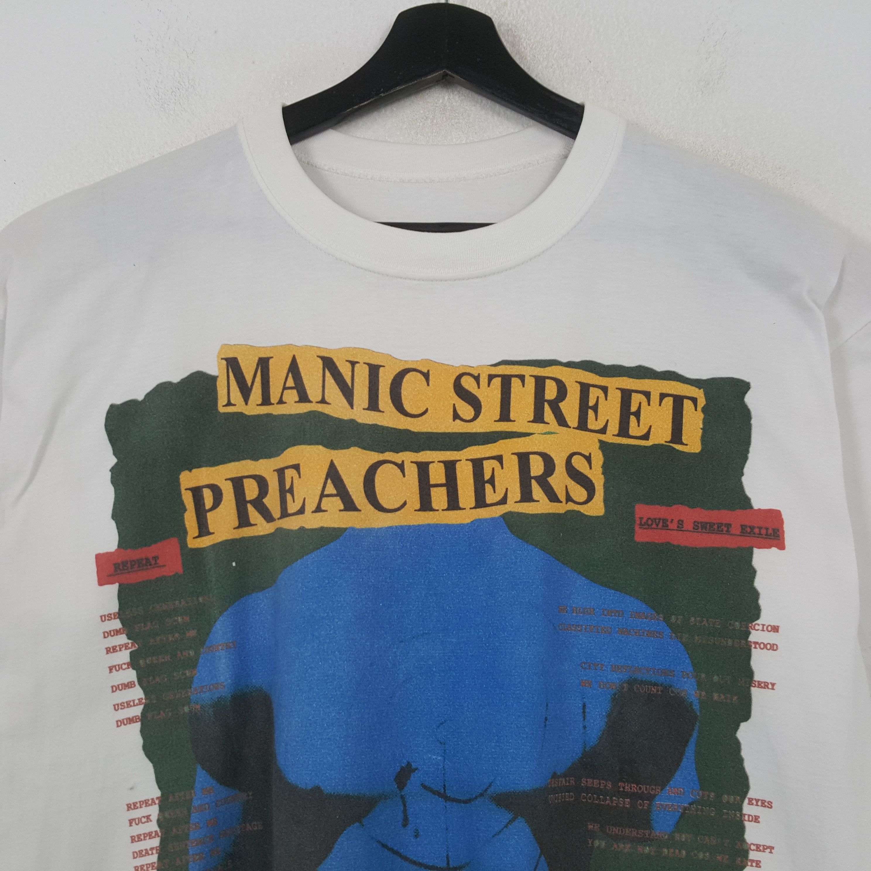 Vintage Manic Street Preachers 1991 Tshirt 32 Size US L / EU 52-54 / 3 - 2 Thumbnail