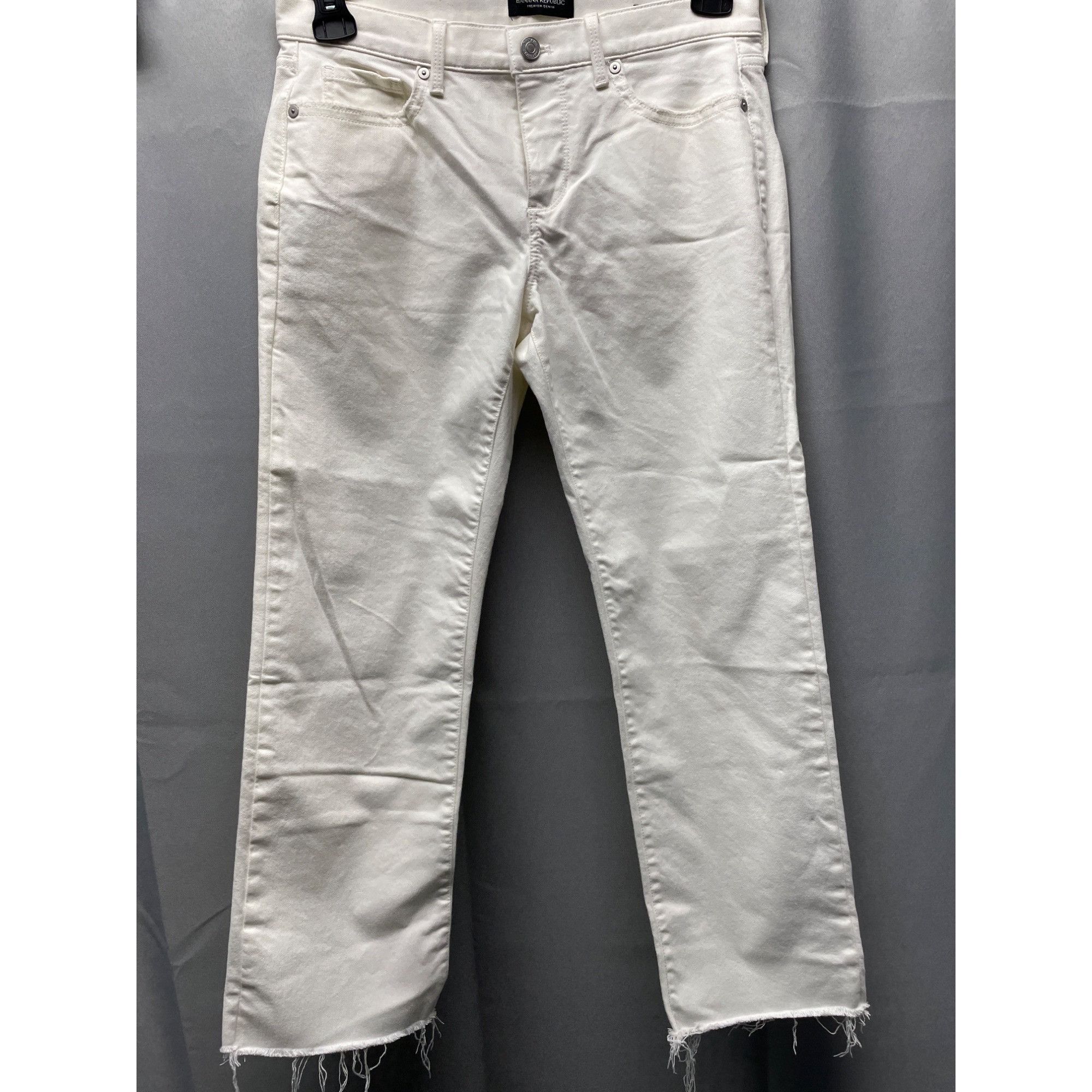 Banana Republic Banana Republic White Girlfriend Jeans Cropped Size 27 SKU 4 Size 27" / US 4 / IT 40 - 1 Thumbnail