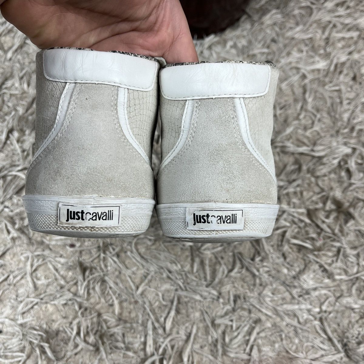 Just Cavalli Just Cavalli Sneak Skin High Top Sneakers Swag Avant Garde Size US 7 / EU 40 - 12 Thumbnail