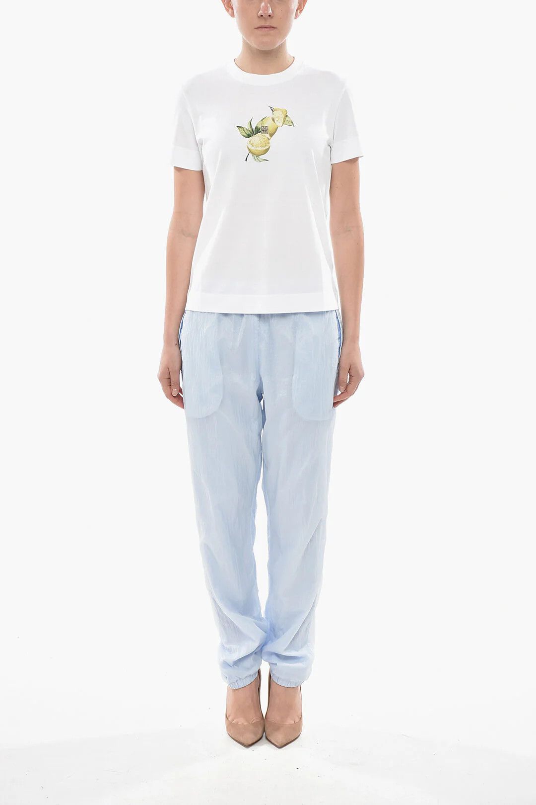 Givenchy og1mm0326 Cotton Slim-Fit T-Shirt in White Size S / US 4 / IT 40 - 4 Thumbnail