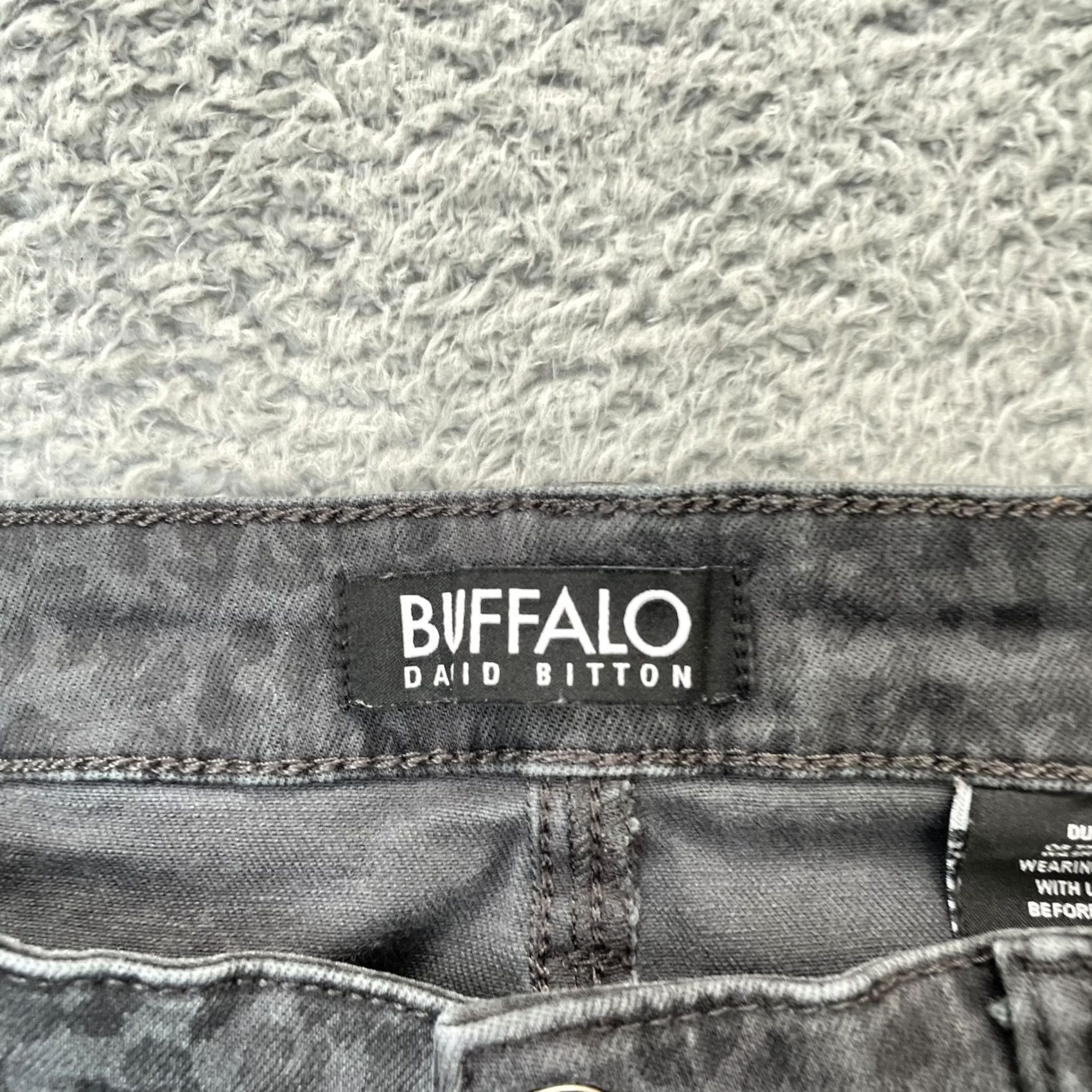 Vintage Buffalo David Bitton Pants Womens 6x28 Black Hanna High Rise Skinny Leg Cheetah - Buffalo Jeans? Size 28" / US 6 / IT 42 - 3 Thumbnail