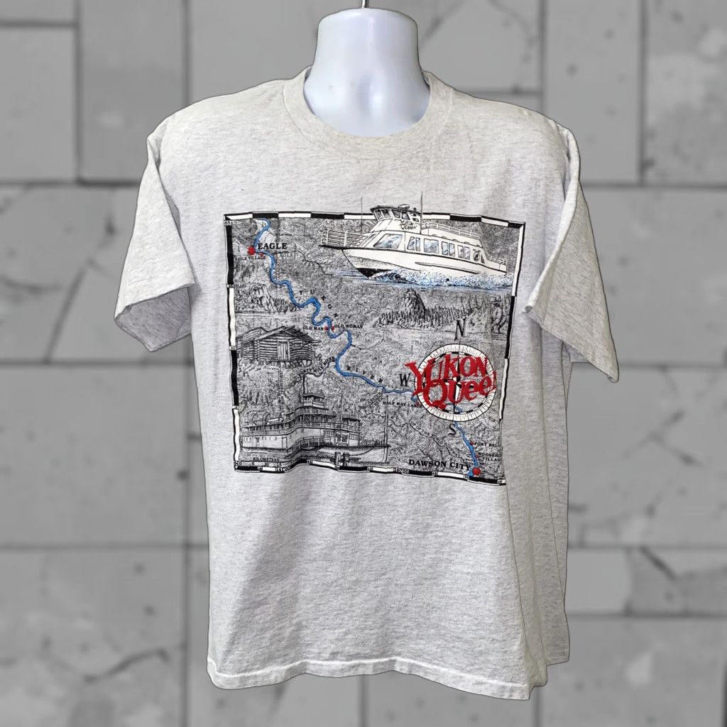 Anvil VINTAGE Anvil Yukon Queen Graphic T-Shirt XL White Size XL Size US XL / EU 56 / 4 - 1 Thumbnail