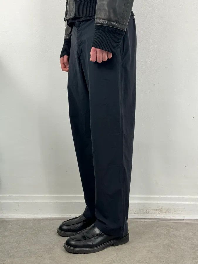 Prada 2000s Prada Navy Nylon Contrast Stripe Pants Size US 34 / EU 50 - 3 Thumbnail