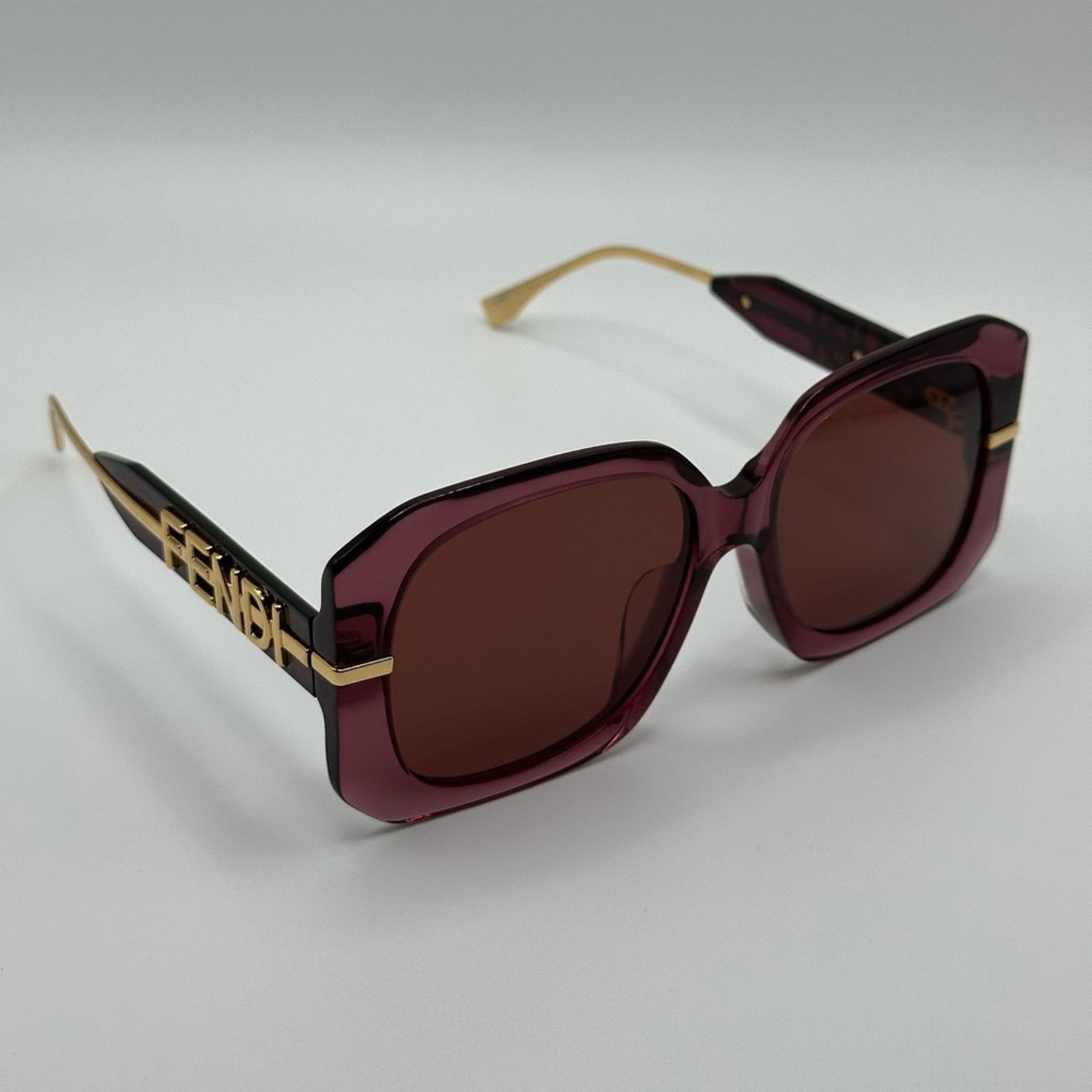 Fendi FENDI Sunglasses FE40065F 5681S Transparent Burgundy Women Size ONE SIZE - 6 Thumbnail