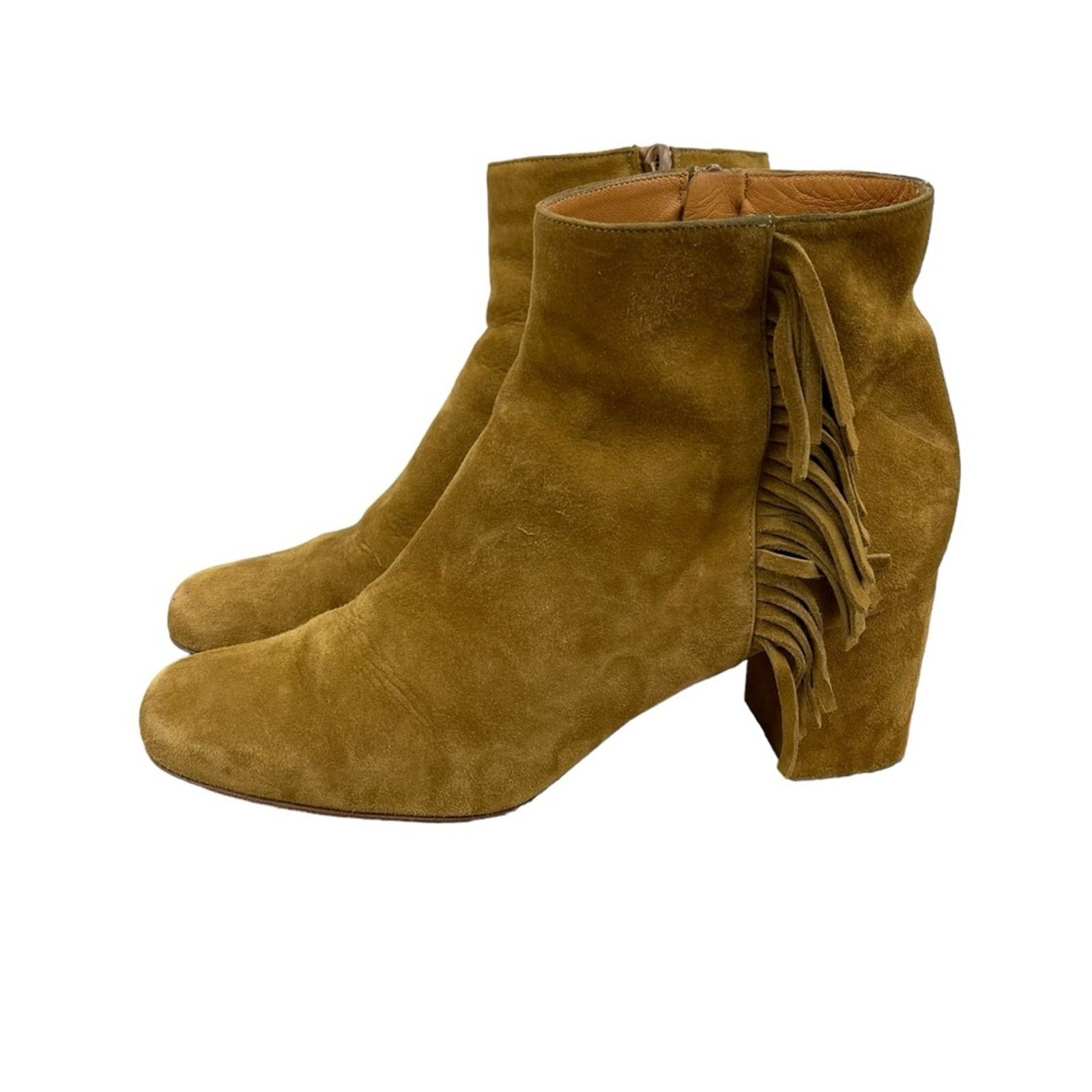 Yves Saint Laurent SAINT LAURENT Tan Suede 70 BABIES Fringe Boho Fall Size: 41 Size US 11 / IT 41 - 2 Thumbnail