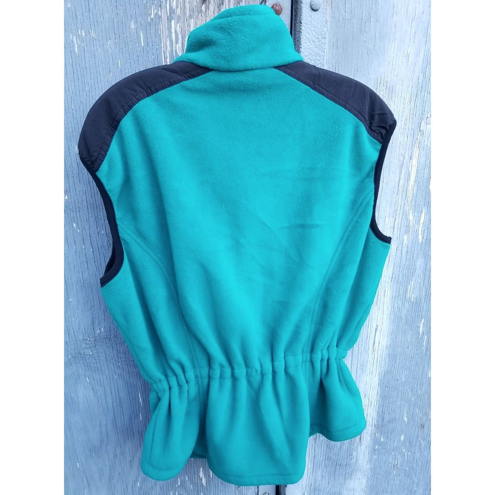 The North Face VINTAGE The North Face Womens USA Made 90s Retro Fleece Vest Full Zip Large Green Size L / US 10 / IT 46 - 3 Thumbnail