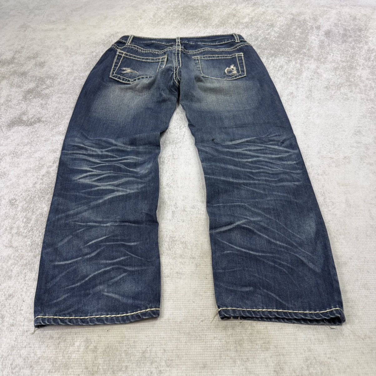 Japanese Brand 00s Iggy Tribe faded light jeans denim blue Size US 30 / EU 46 - 4 Thumbnail